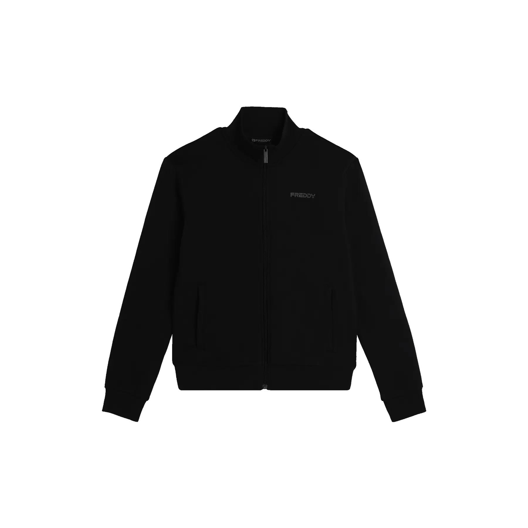 8034170811199 - Stehkragen Zip-Hoodie mit Paspeltaschen Freddy