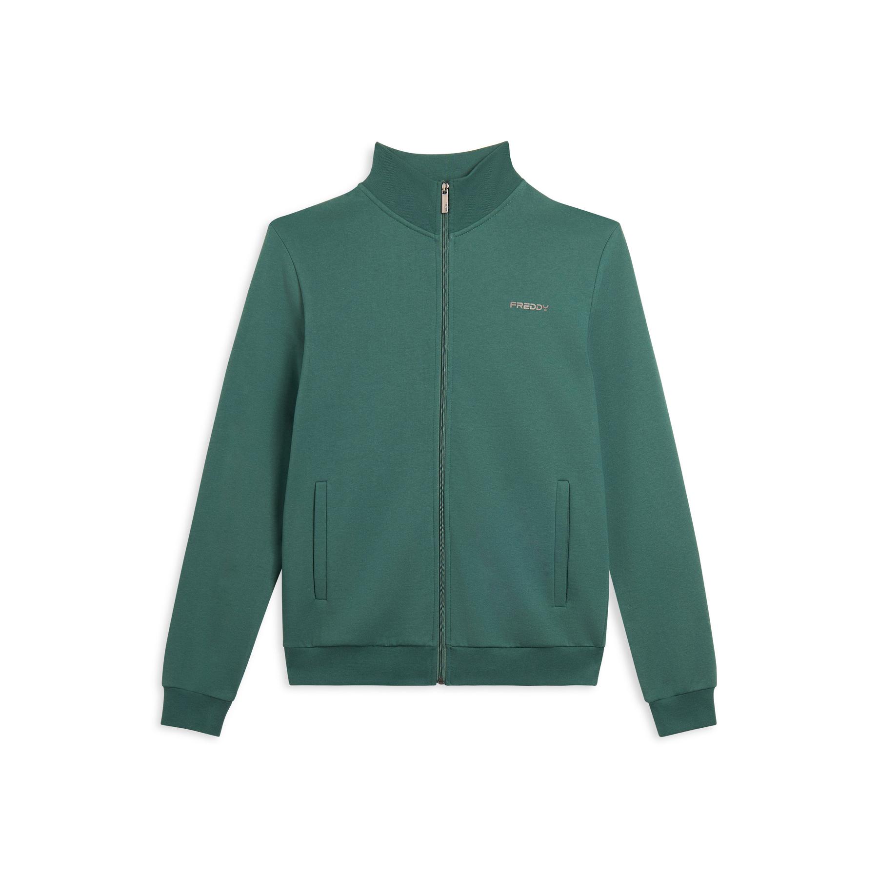 8034170776764 - Stehkragen Zip-Hoodie mit Paspeltaschen Freddy