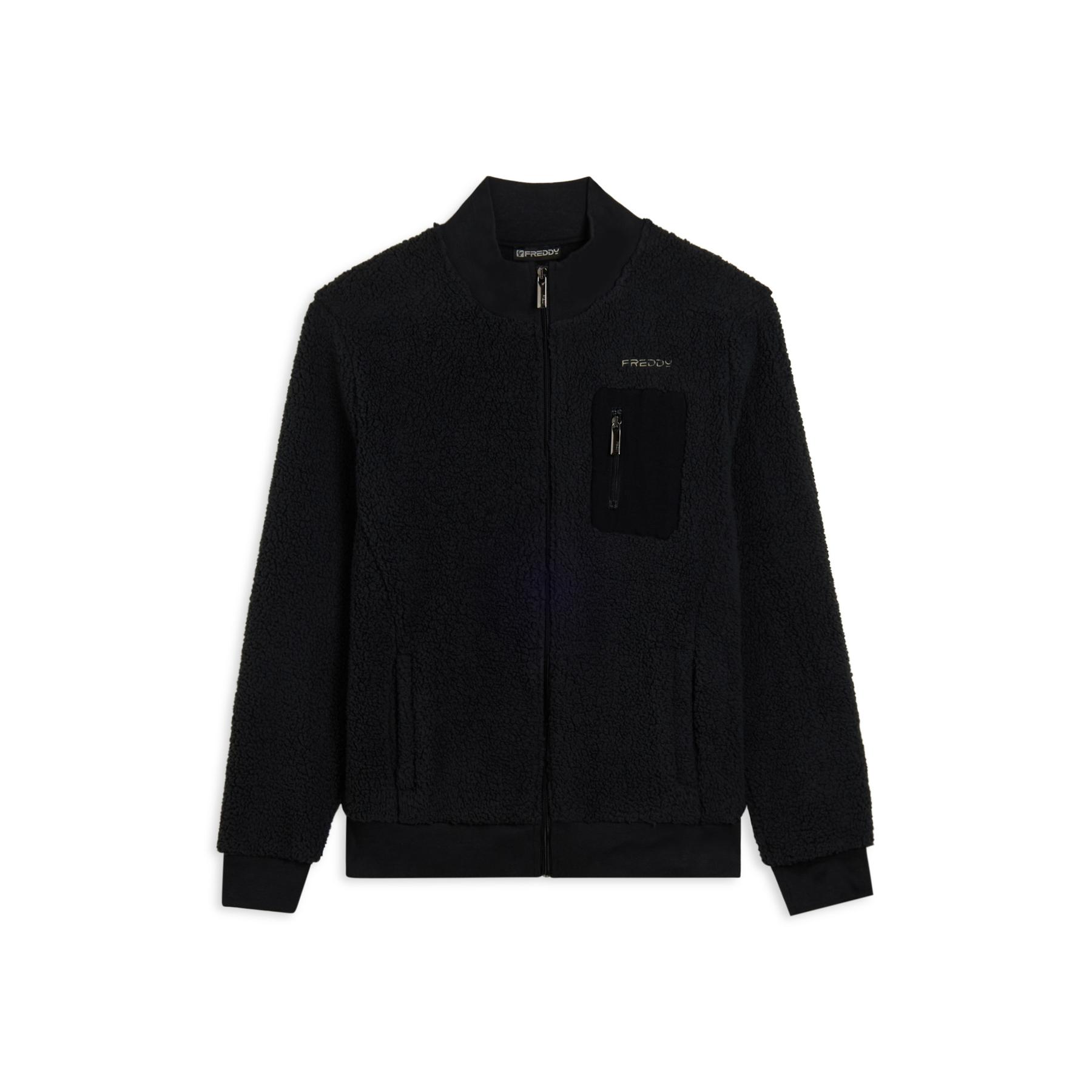 8034170776863 - Sherpa-Fleece-Zip-Hoodie mit Stehkragen Freddy