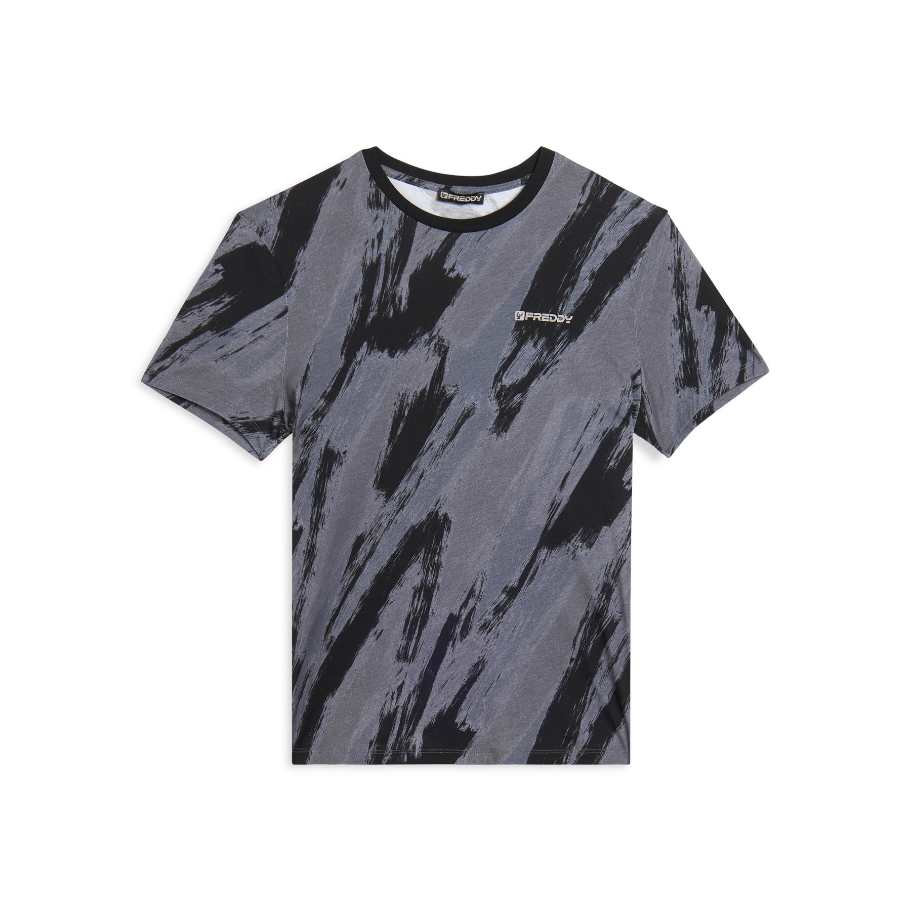 8034170777525 - T-Shirt mit Pinselstrich-Print aus Baumwolle Freddy