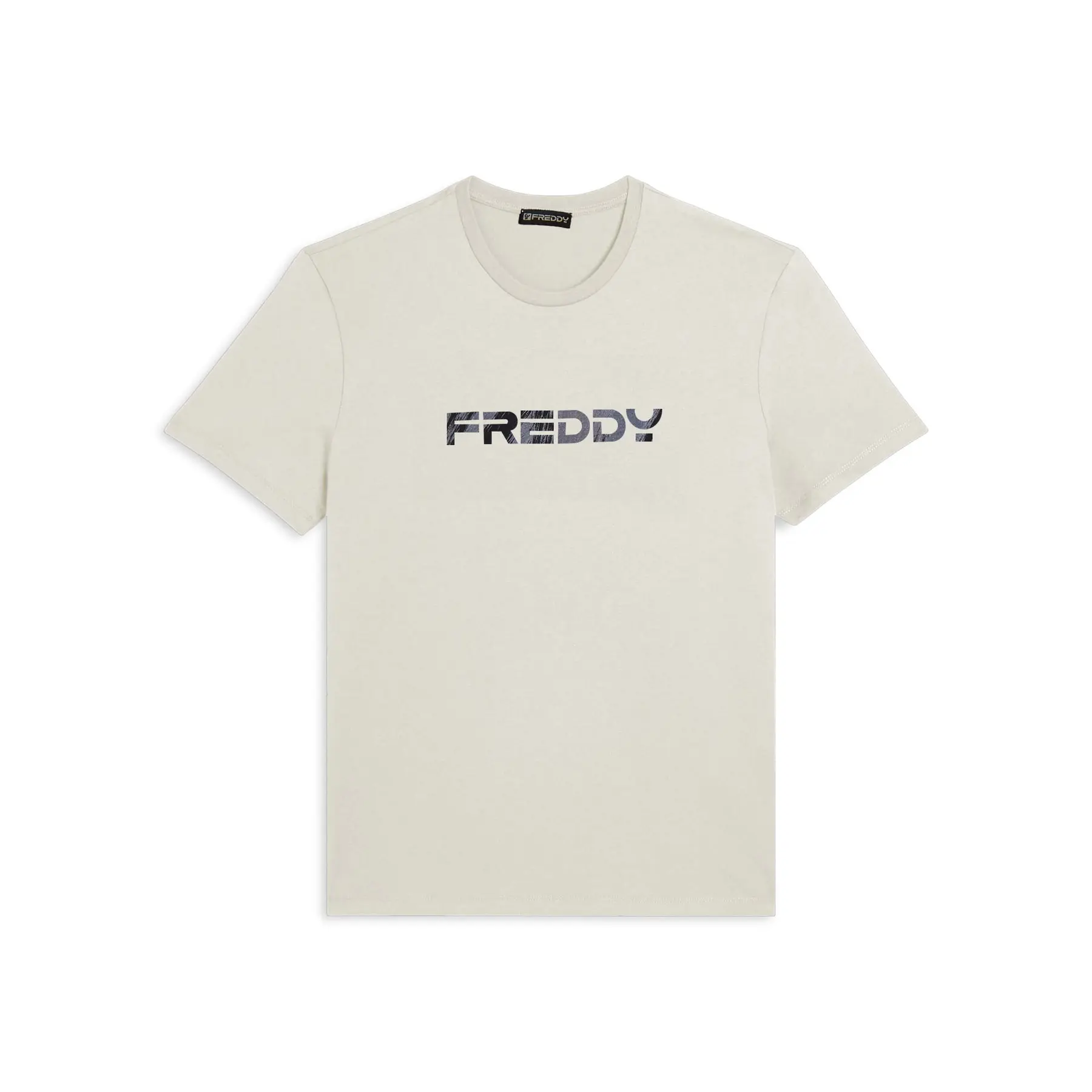 8034170812523 - T-Shirt mit gedrucktem leicht variierendem Logo in der Mitte für Damen Freddy