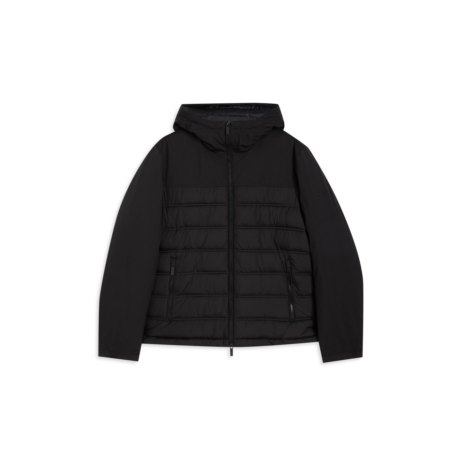 8034170795635 - Daunenjacke mit Kapuze und glatten Einsätzen Freddy