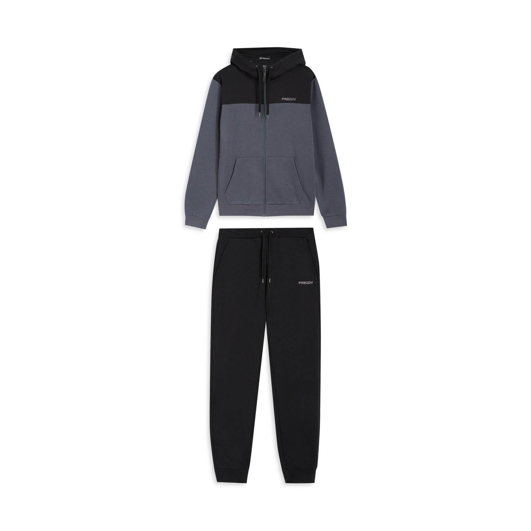 8034170994380 - Trainingsanzug mit Kapuze bunten Details und Rippenbündchen Freddy