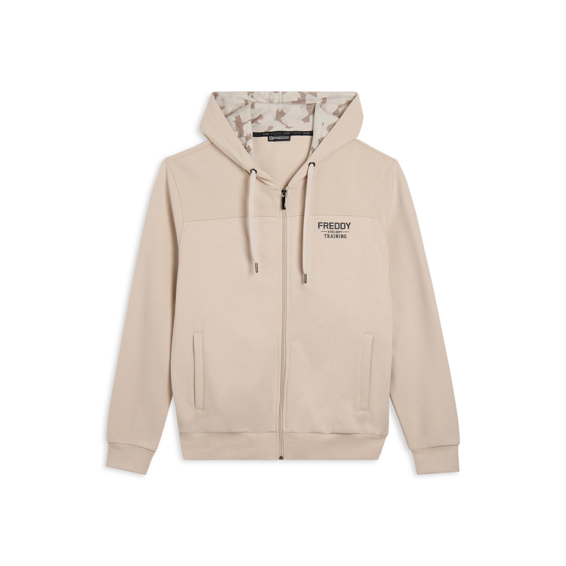 8034170778317 - Tarnungs Kapuzenpullover mit gestreiften Einsätzen Freddy