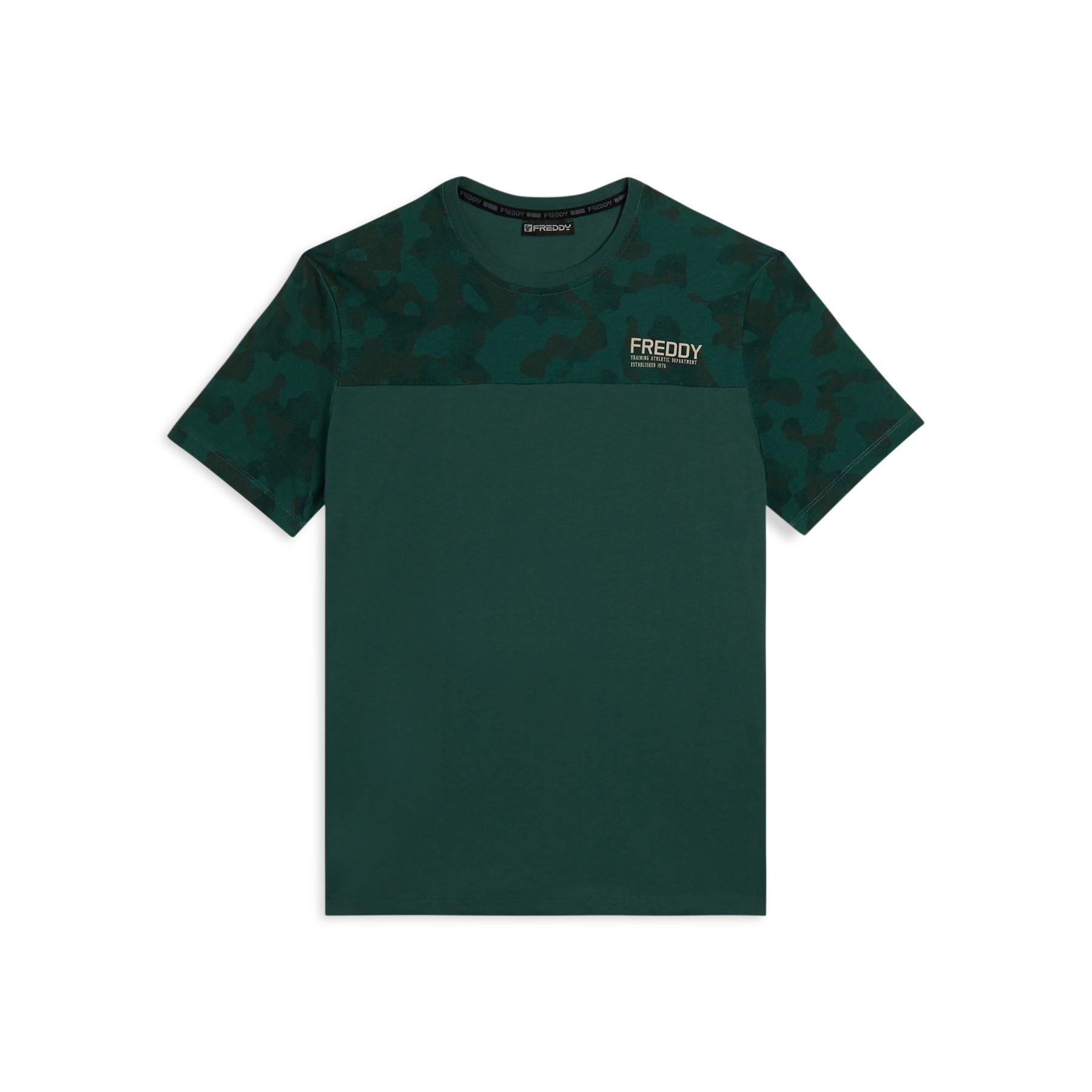 8034170782260 - T-Shirt mit einfarbigem Camouflage-Druck Freddy