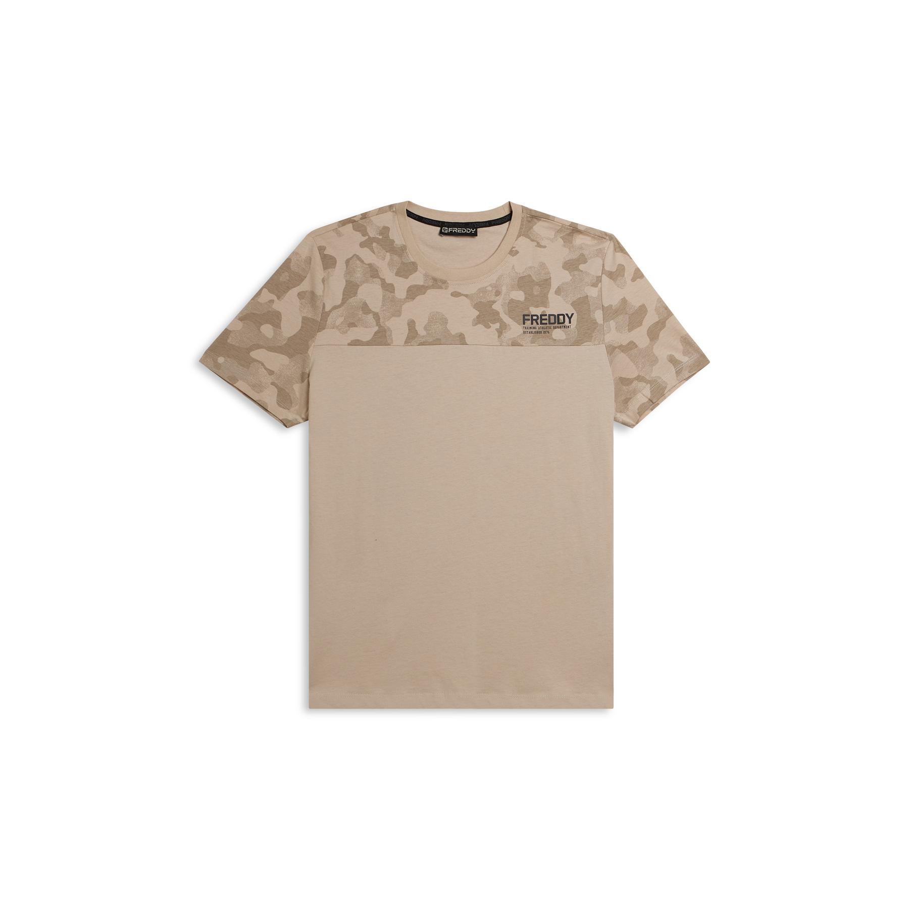 8034170782321 - T-Shirt mit einfarbigem Camouflage-Druck Freddy