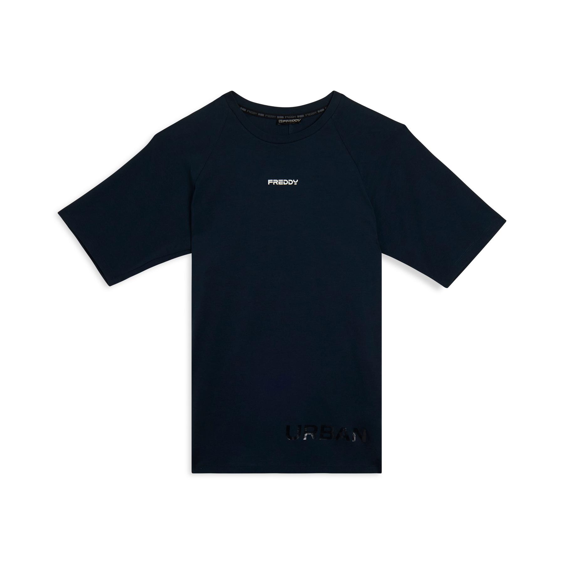 8034170764099 - Slim-Fit T-Shirt mit glänzendem Druck auf der Vorderseite Freddy