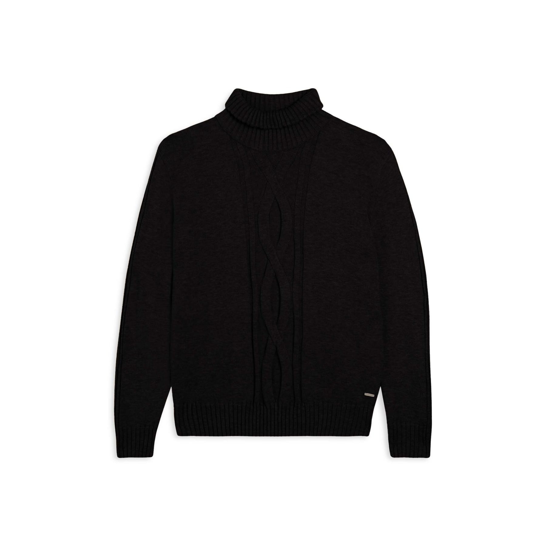 8034170170470 - Hochgeschlossener Pullover mit Zopf für Damen Freddy