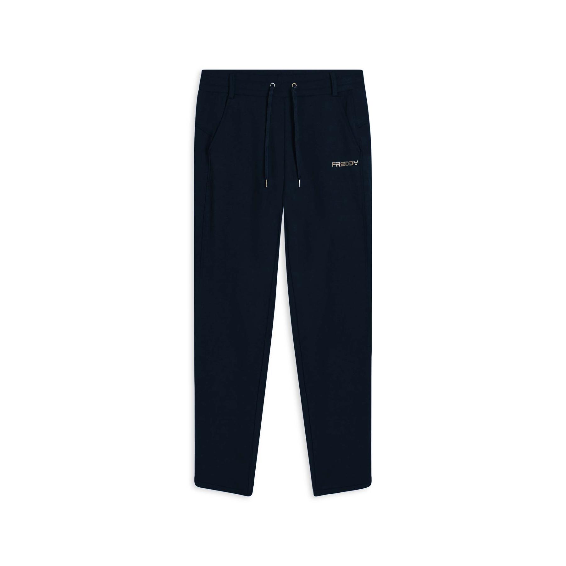 Pantaloni con zip laterali donna