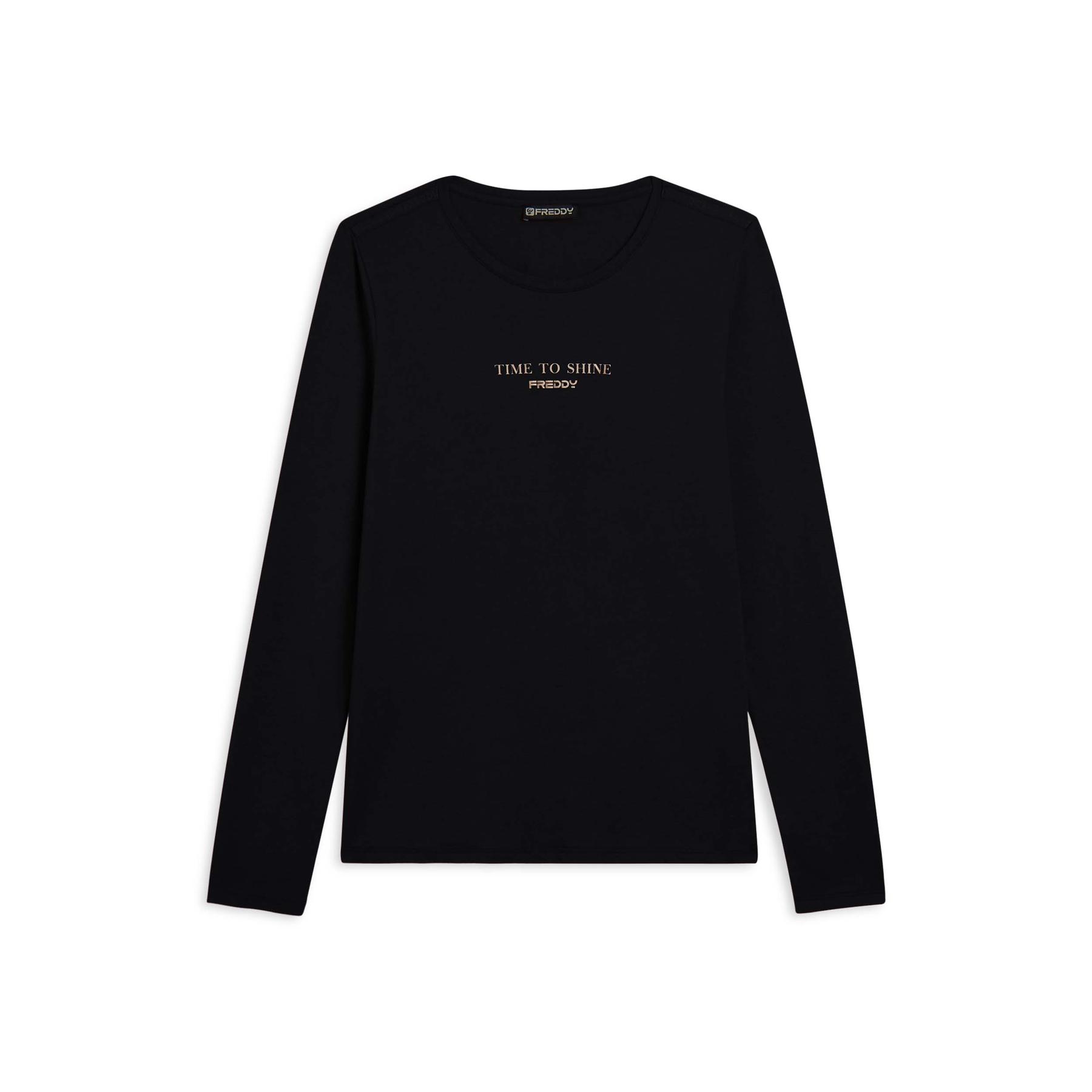 8034170723102 - Langarm-T-Shirt mit Logo auf den Schultern für Frauen Freddy