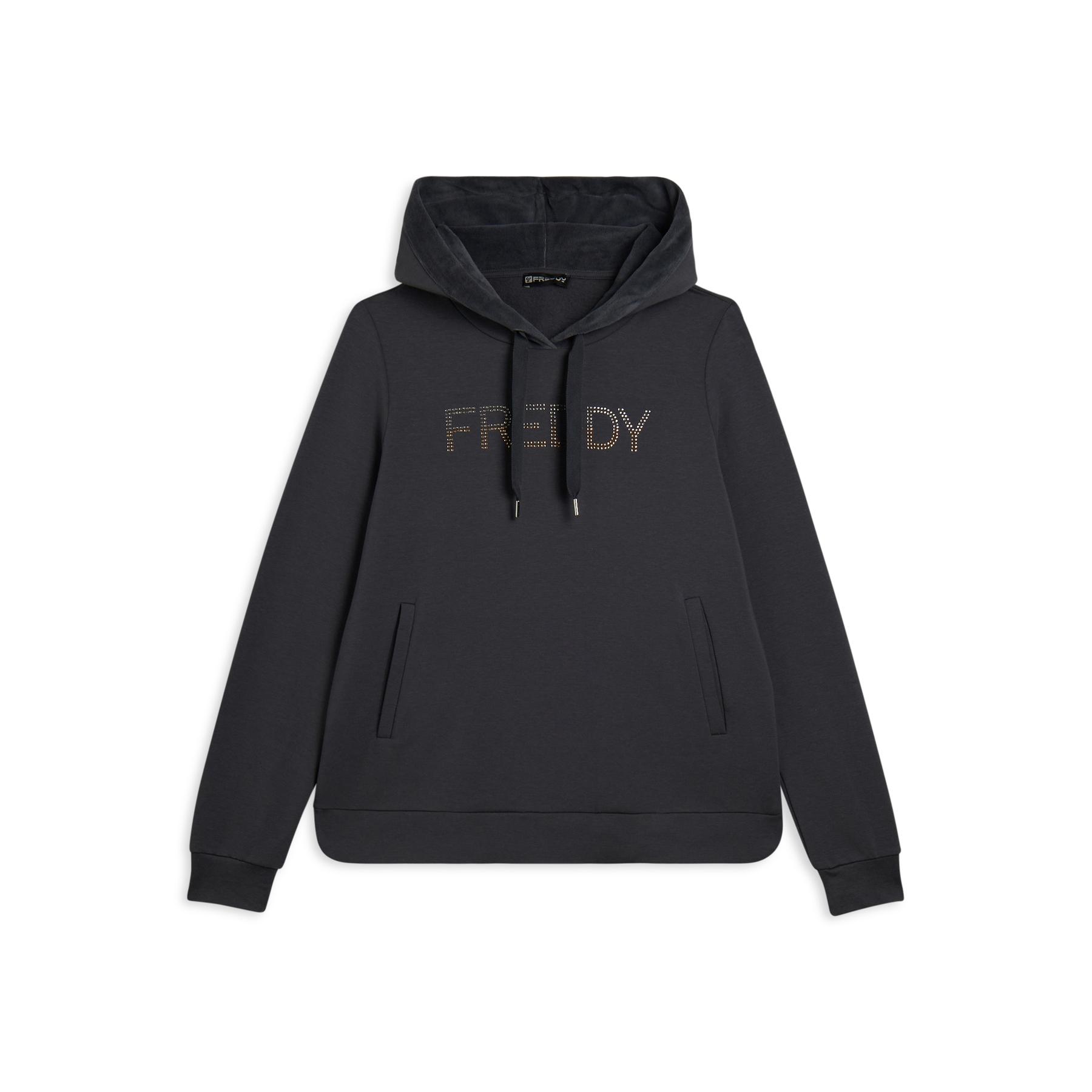 8034170261734 - Damen Hoodie aus Innenvelours Freddy