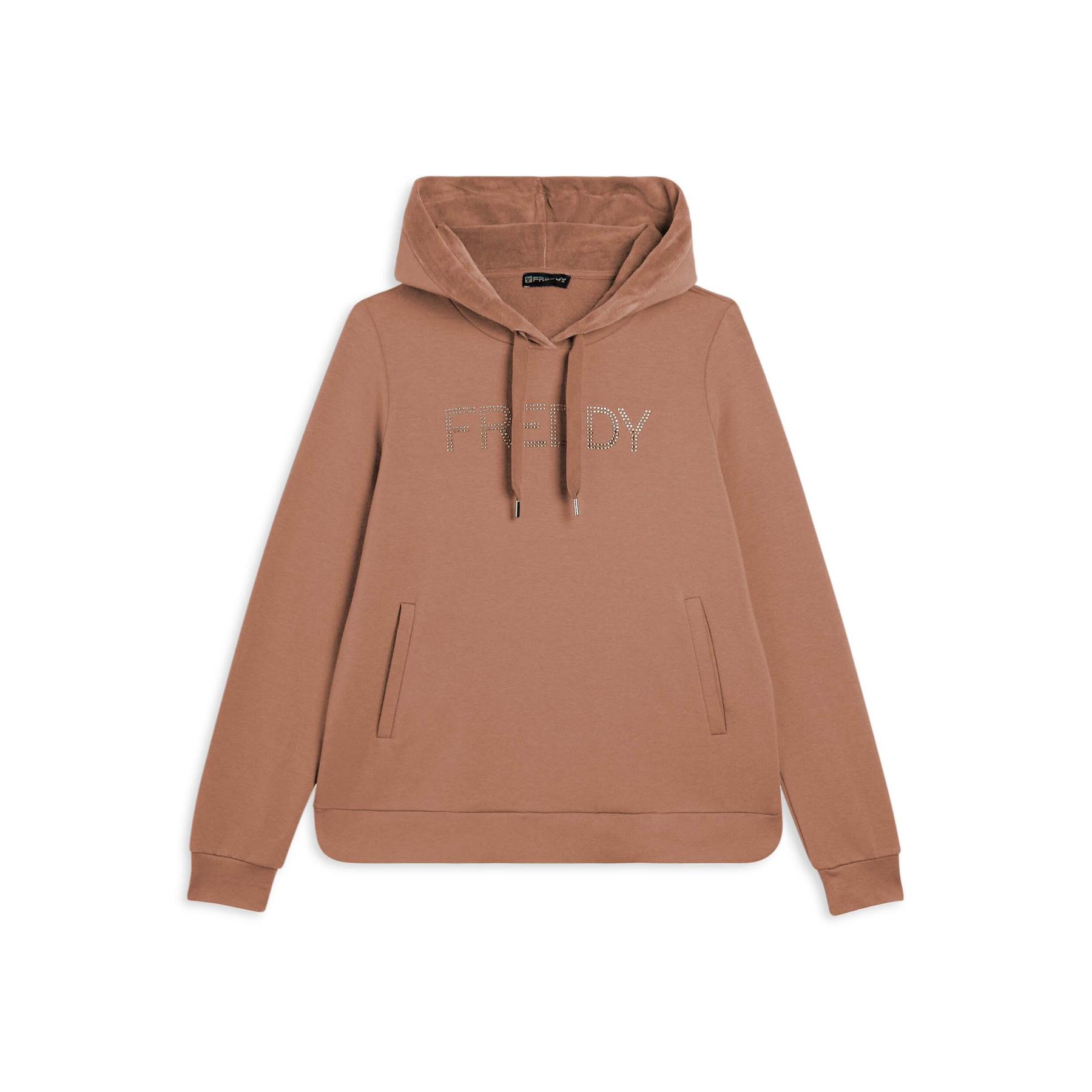 8034170707041 - Damen Hoodie aus Innenvelours Freddy