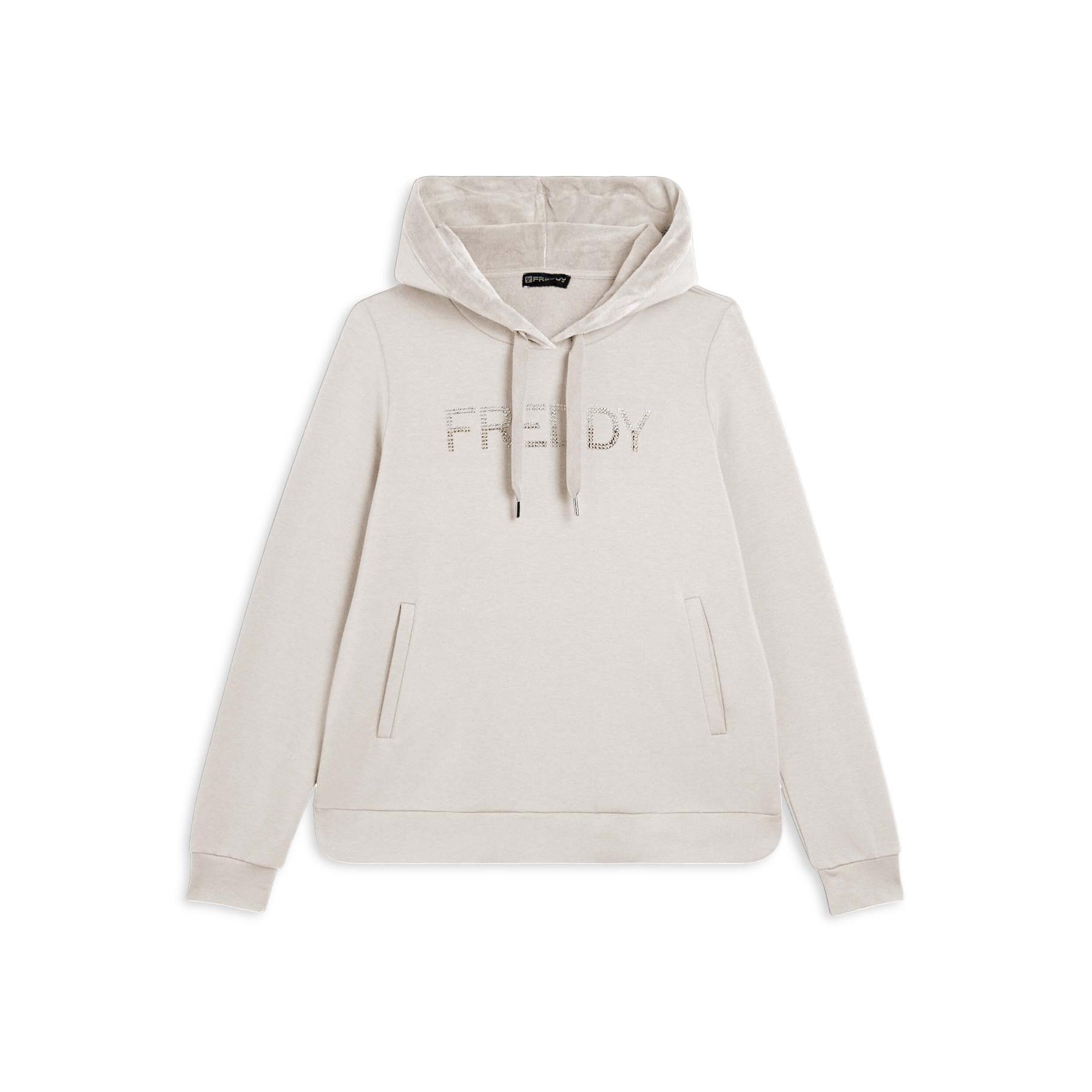 8034170707164 - Damen Hoodie aus Innenvelours Freddy