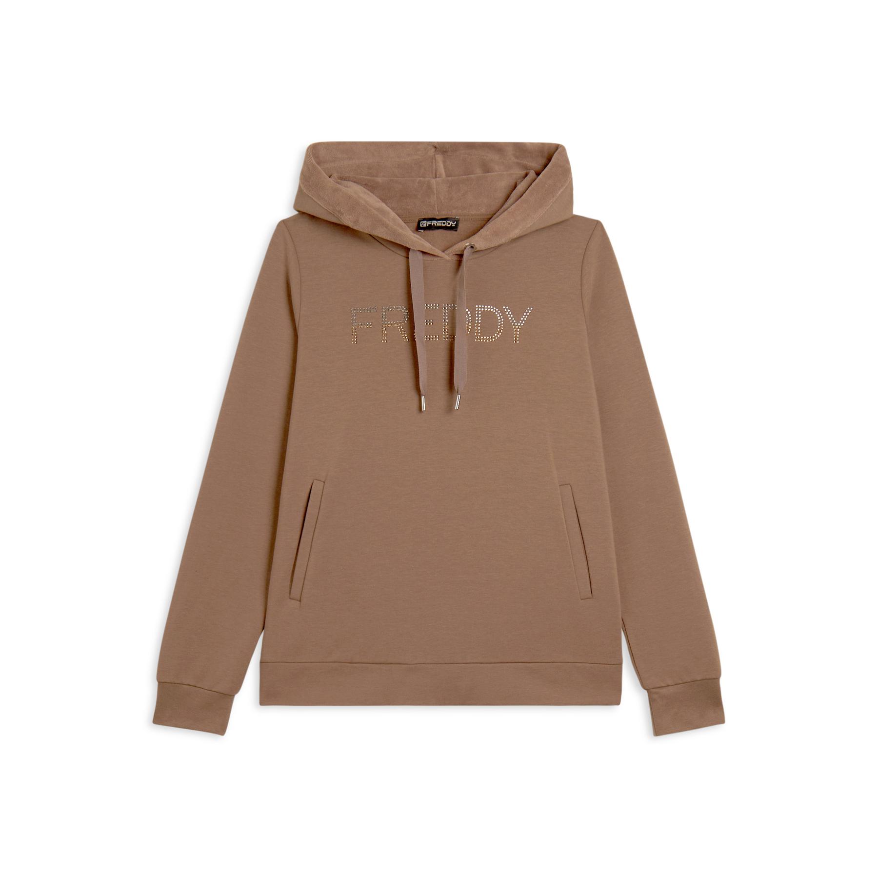 8034170261765 - Damen Hoodie aus Innenvelours Freddy