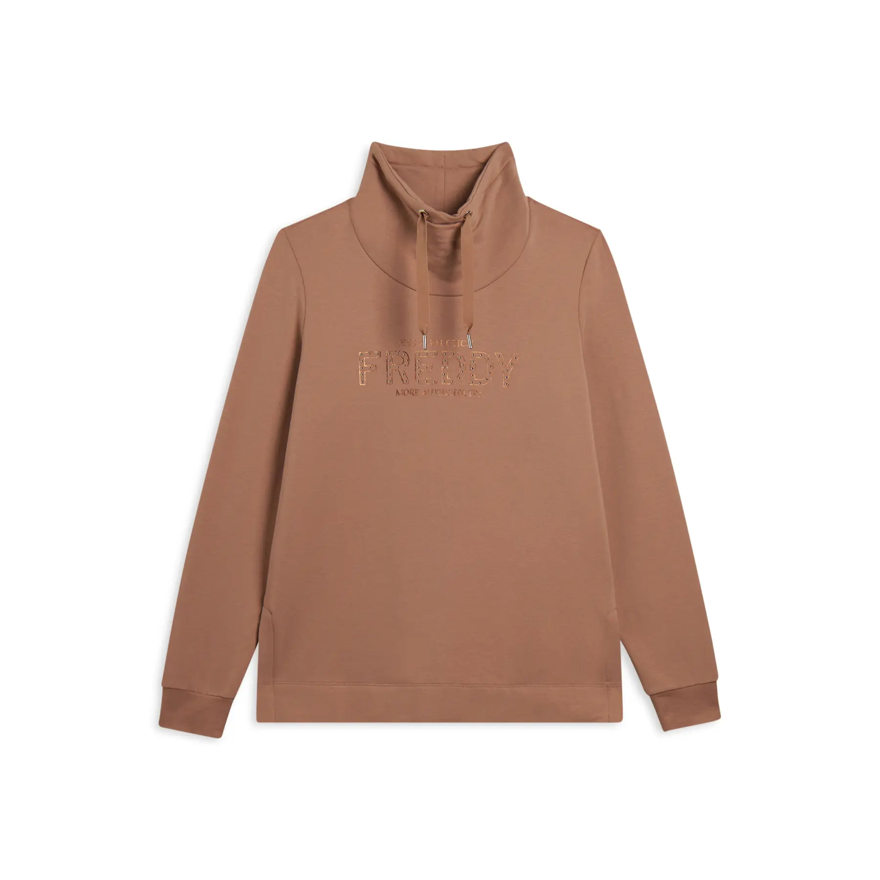 8034170261925 - Sweatshirt mit seitlichen Schlitzen und Logo vorne für Damen Freddy