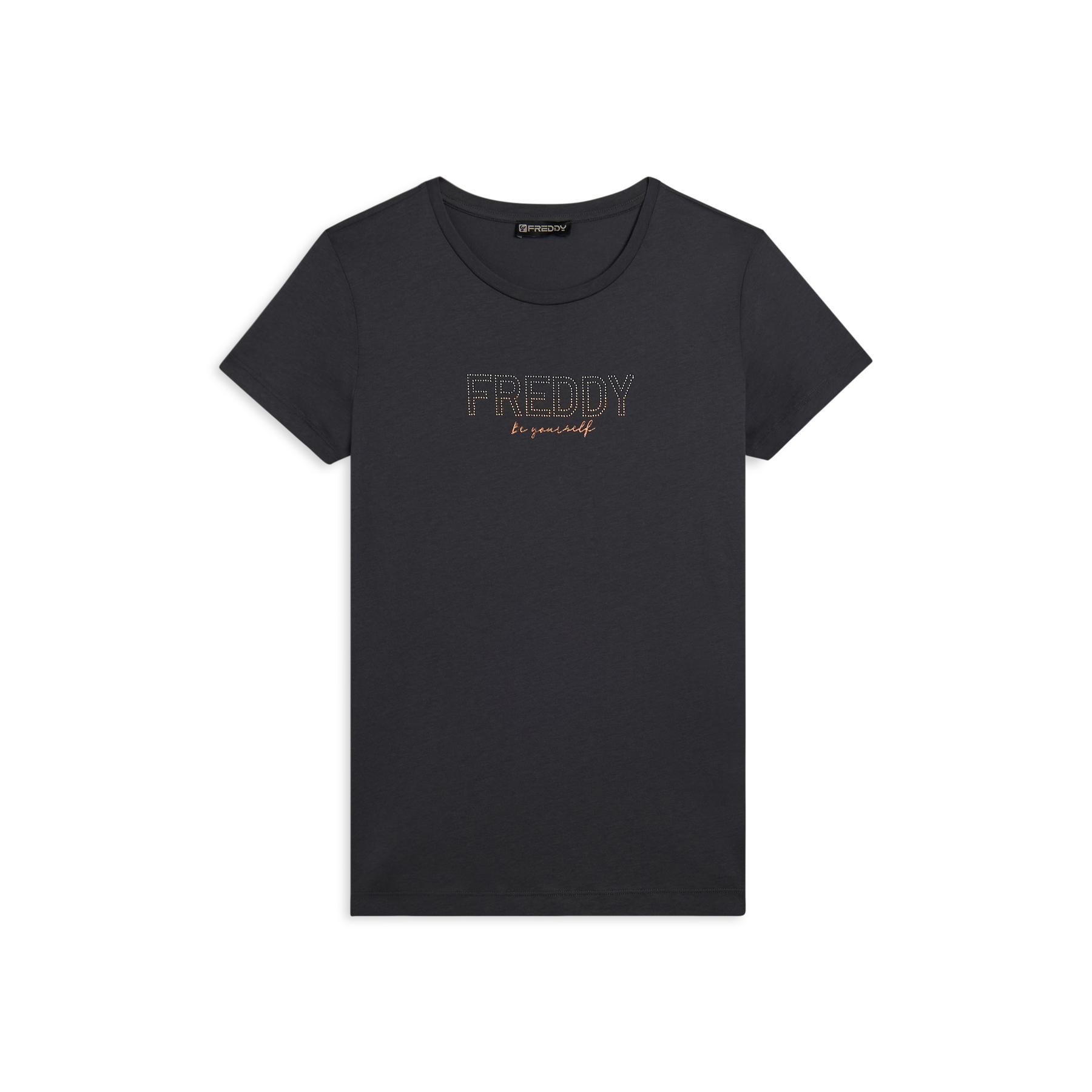 8034170262069 - T-Shirt mit mini seitlichen Schlitzen für Damen Freddy