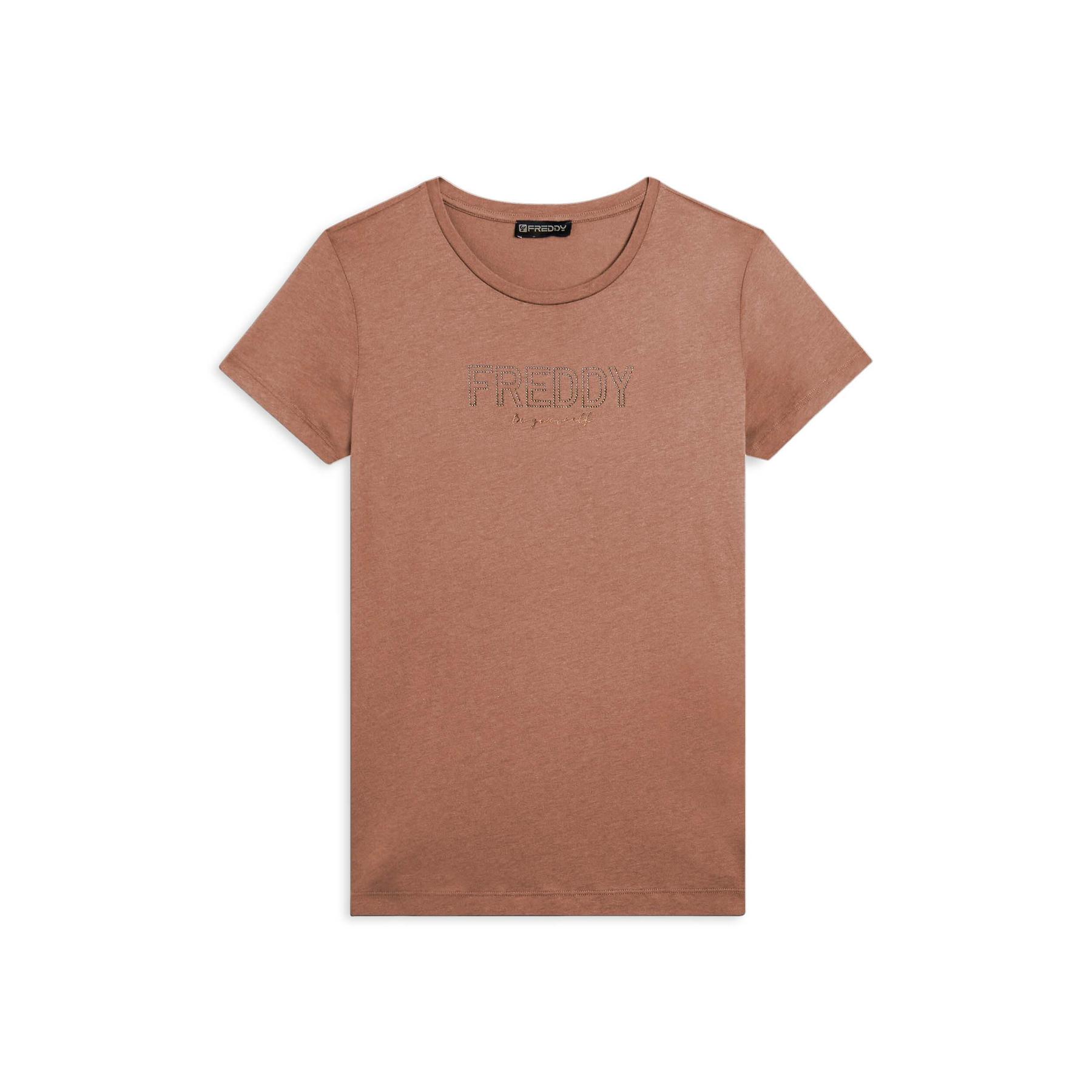 T-shirt con mini fessure laterali donna