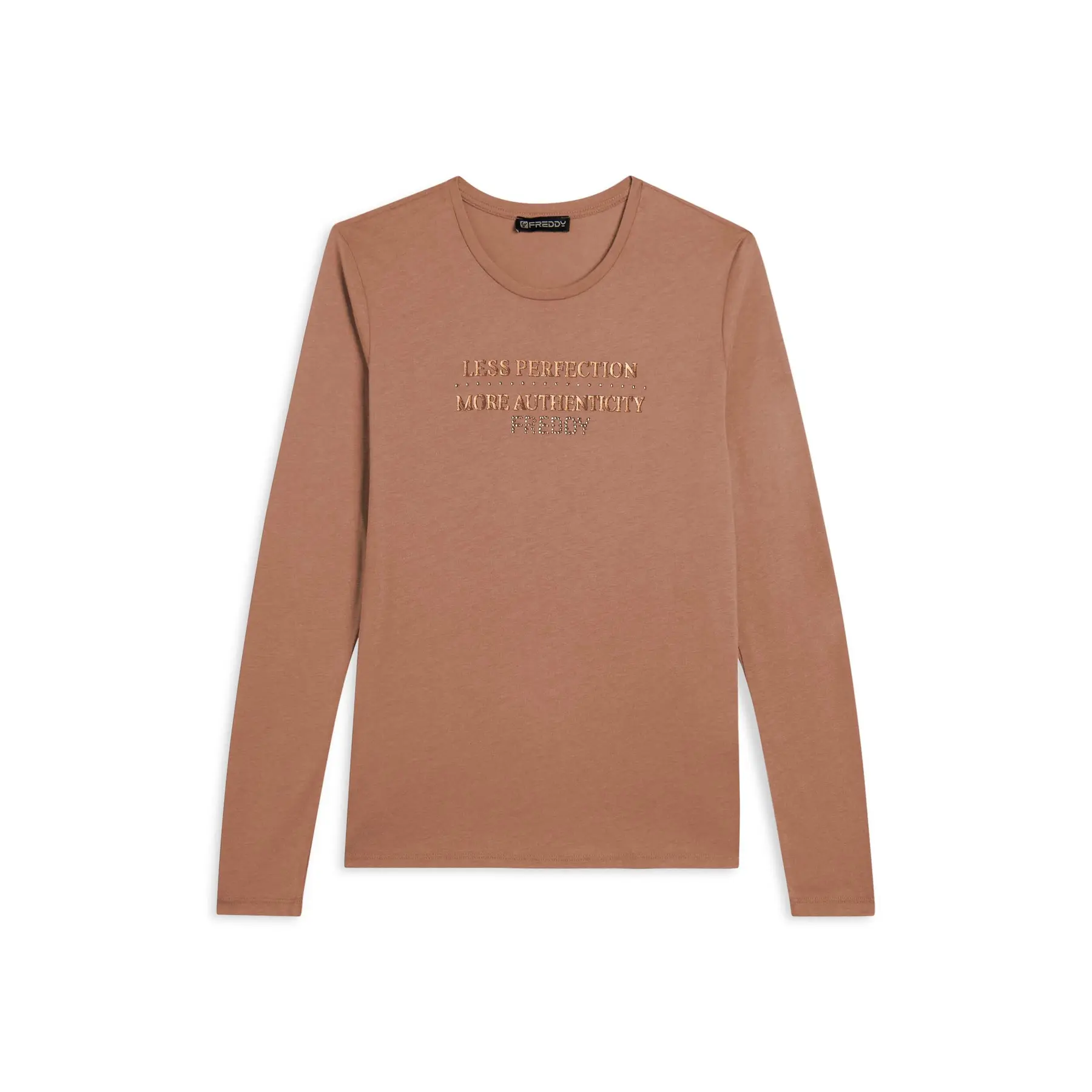 8034170708246 - Langarm-T-Shirt mit Metallic-Graphics für Frauen Freddy