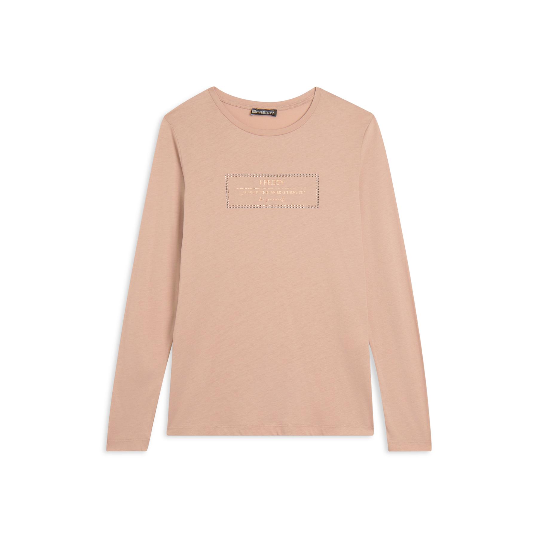 8034170357123 - T-Shirt mit Schlitz lange Ärmel für Frauen Freddy