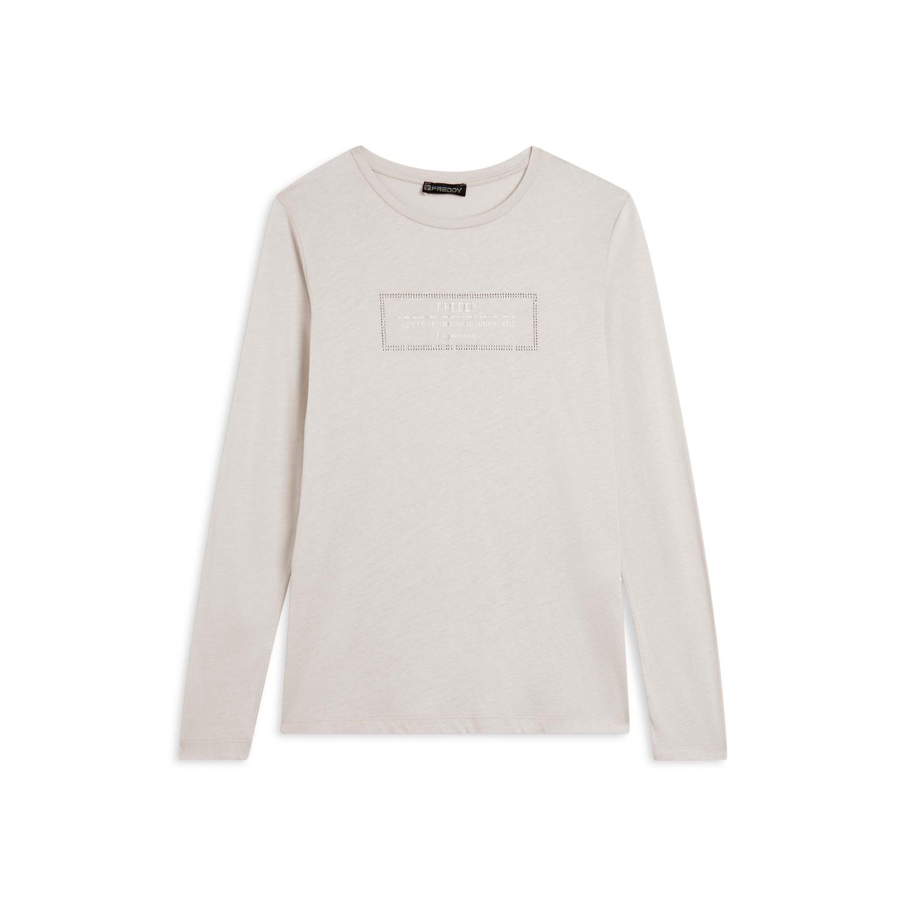 8034170262298 - T-Shirt mit Schlitz lange Ärmel für Frauen Freddy