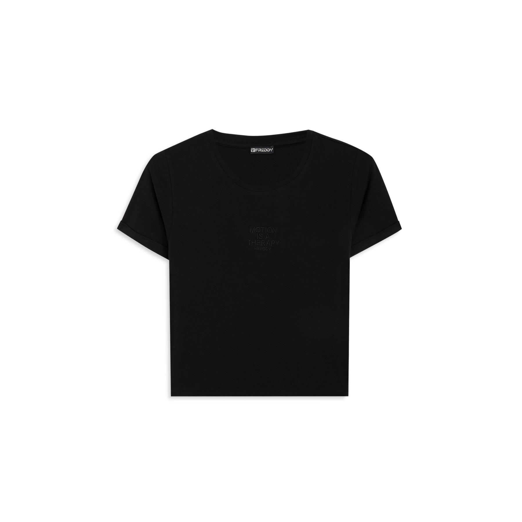 8034170800049 - Figurbetontes T-Shirt mit besticktem Aufdruck für Damen Freddy