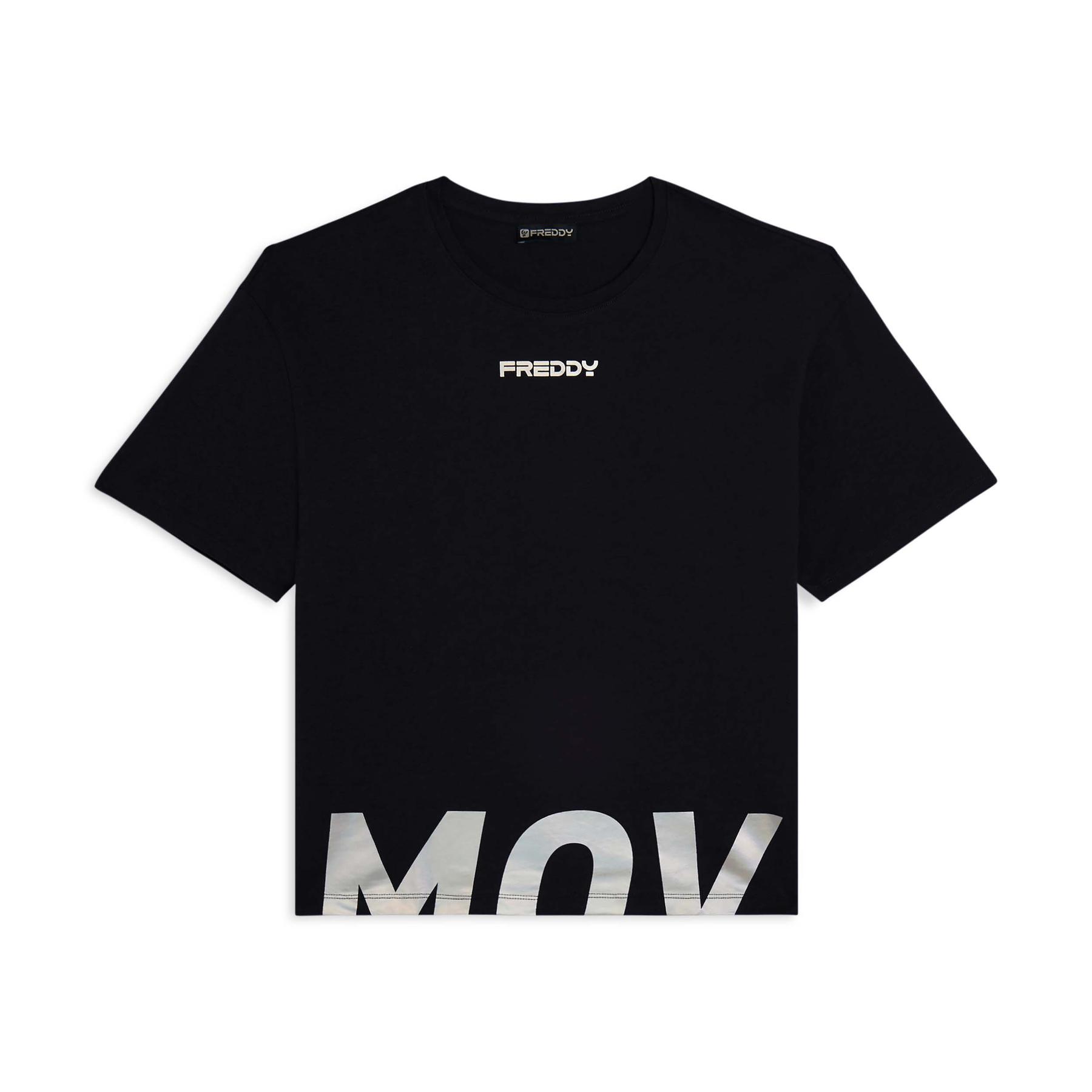 8034170710287 - T-Shirt Crop mit seitlichen Schlitzen für Frauen Freddy