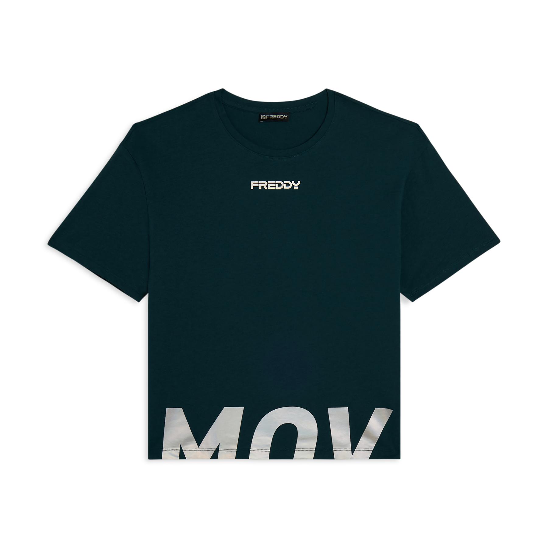 8034170372799 - T-Shirt Crop mit seitlichen Schlitzen für Frauen Freddy