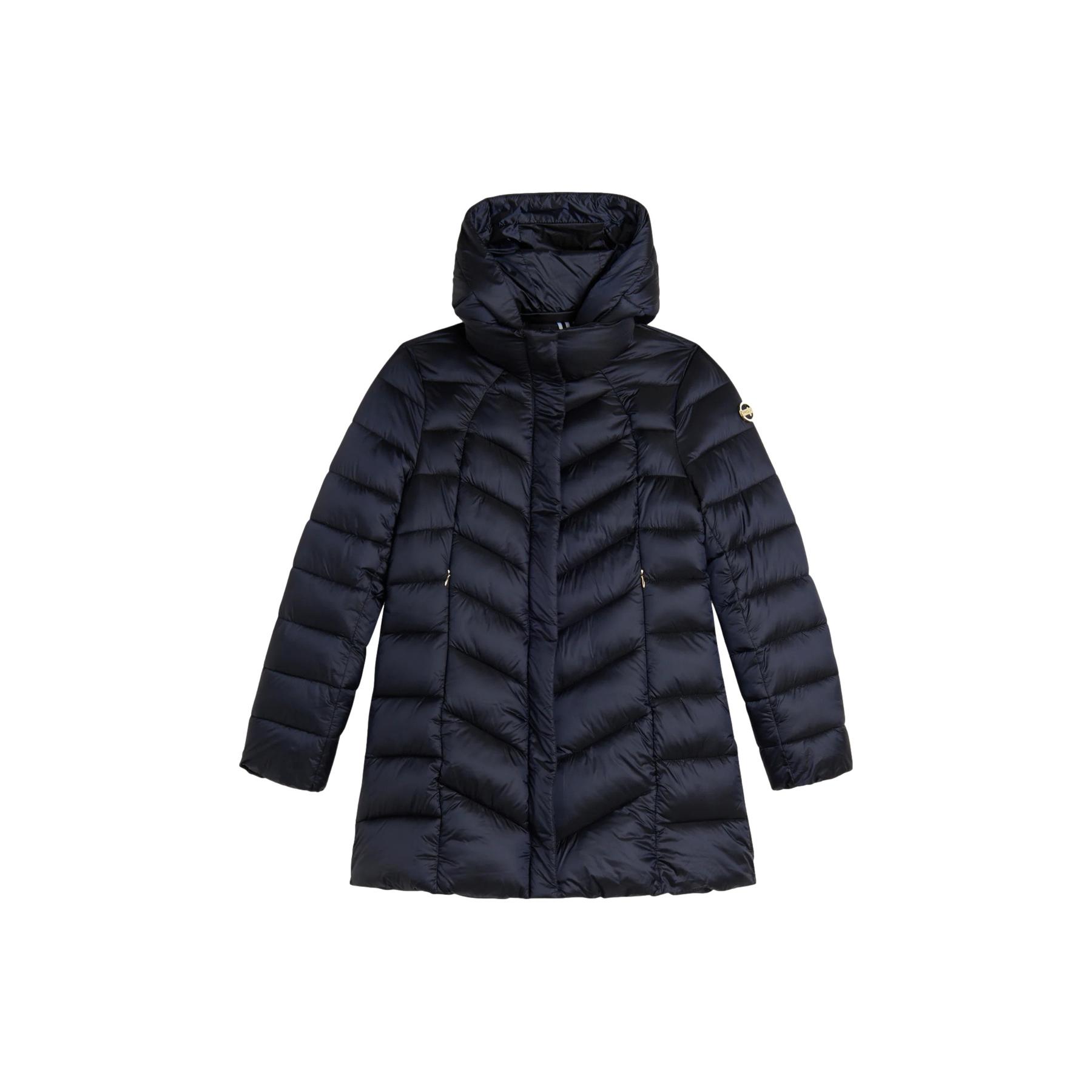 Giubbotto con cappuccio e bottoni a pressione donna