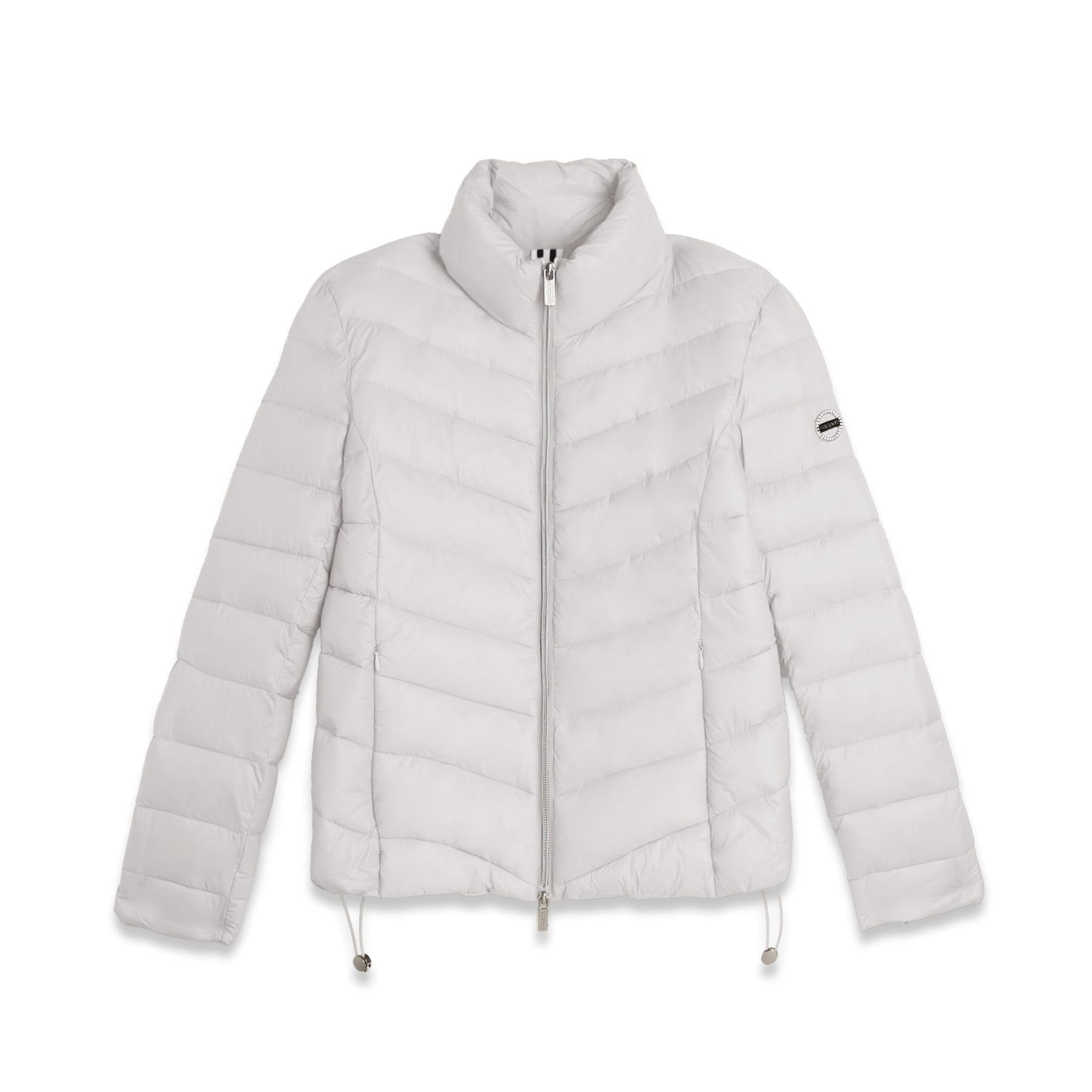 Piumino con collo alto donna