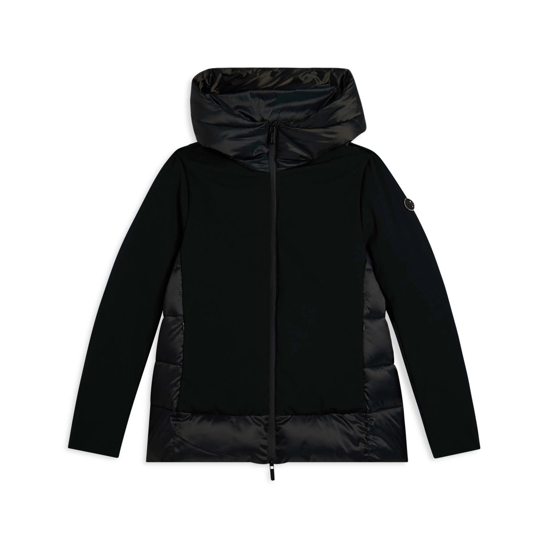 8034170794225 - Damen Steppjacke mit Kapuze und dekorativen Elementen Freddy