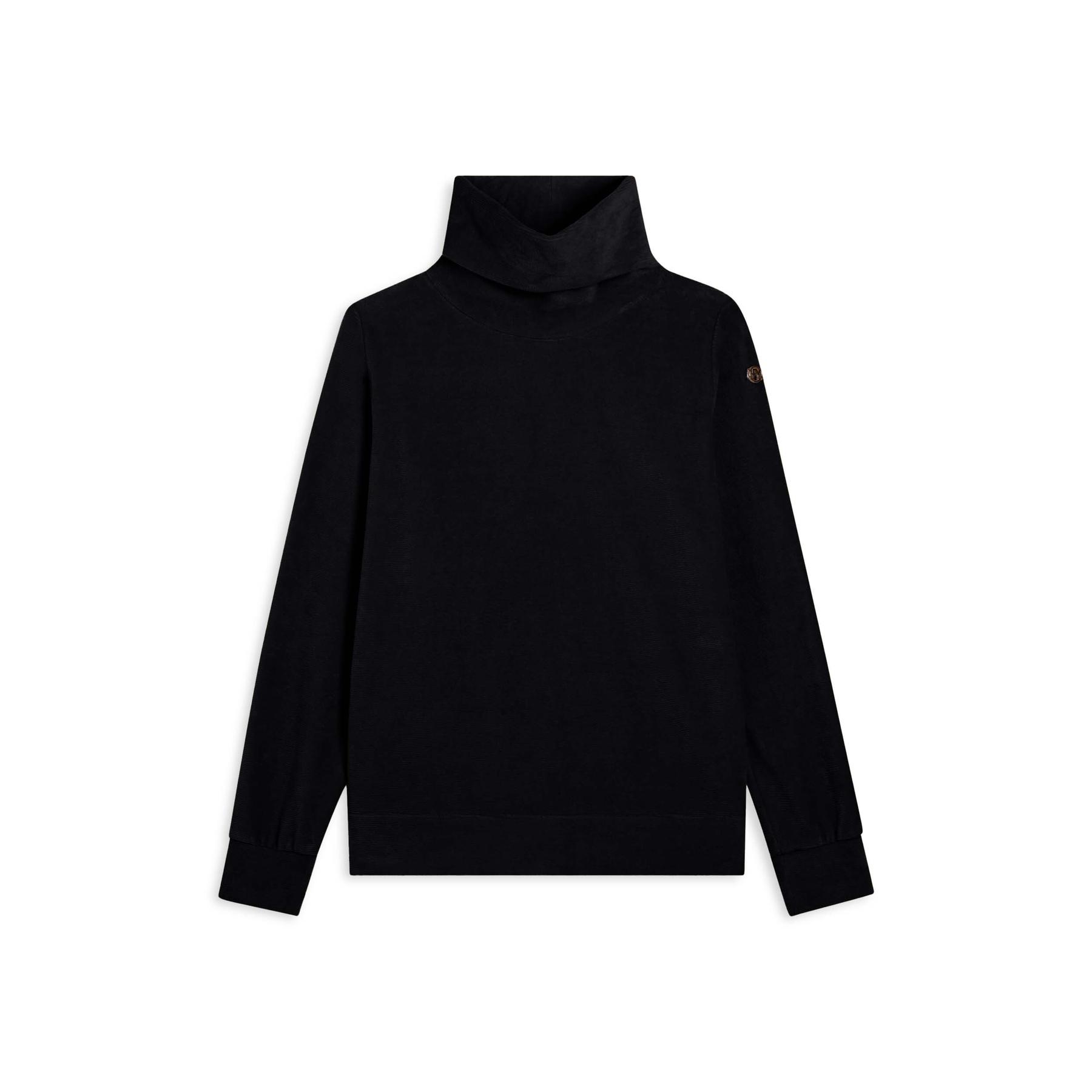 8034170188024 - Gestreifter Chenille-Sweatshirt mit Stehkragen für Frauen Freddy