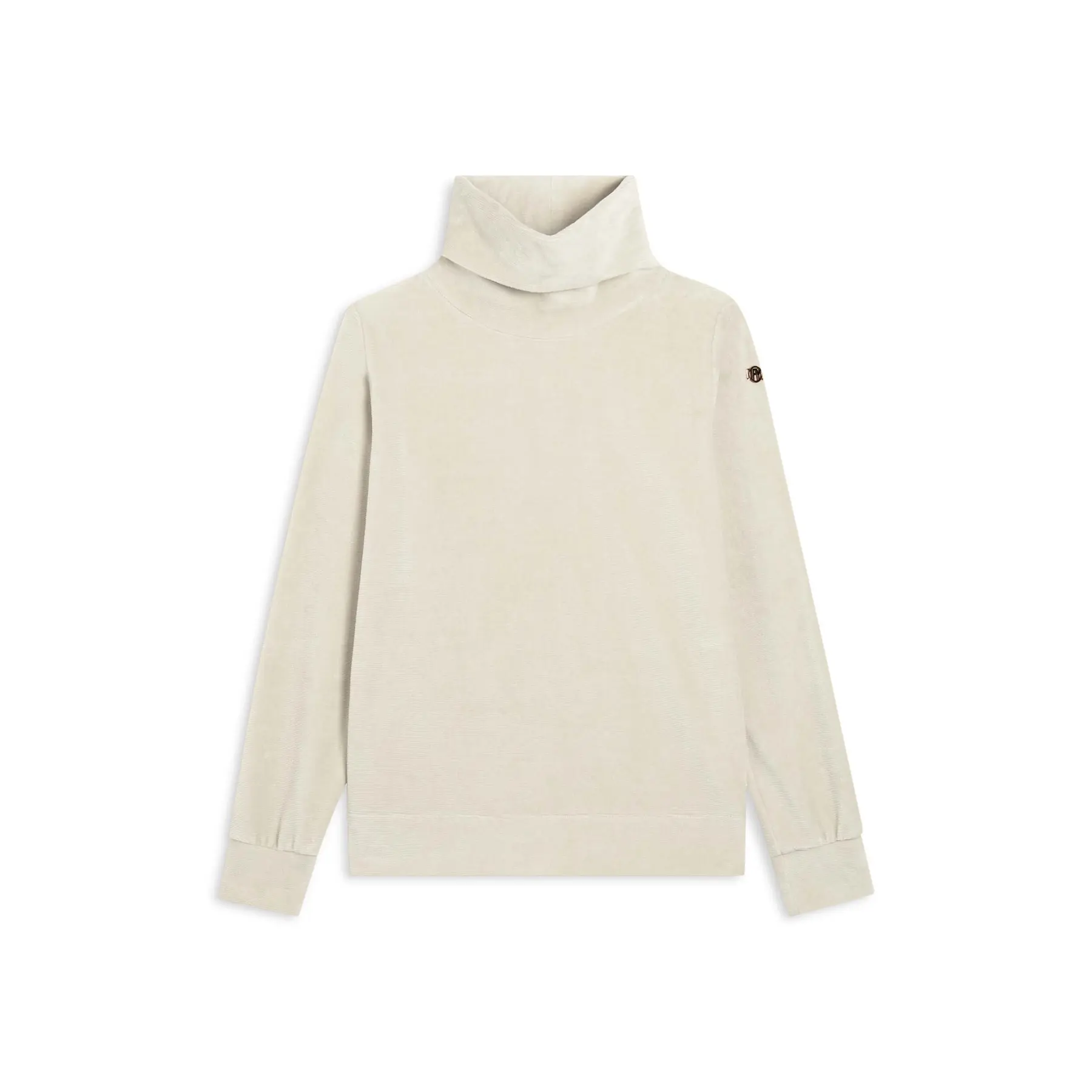 8034170726424 - Gestreifter Chenille-Sweatshirt mit Stehkragen für Frauen Freddy