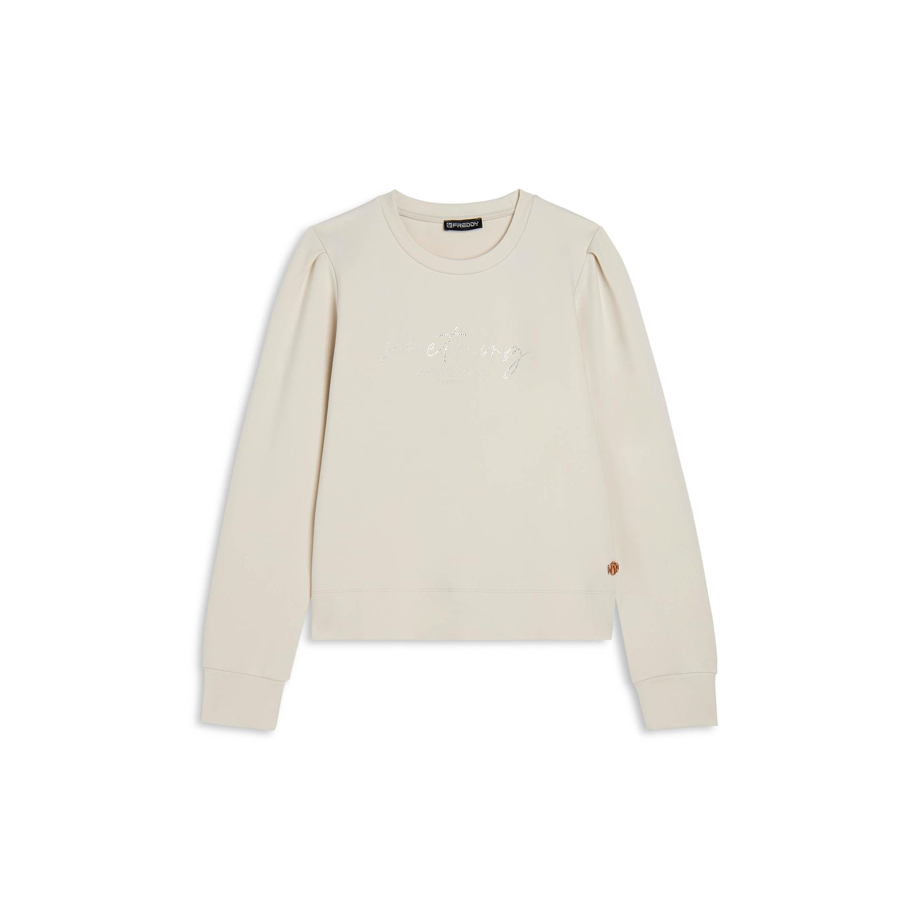 8034170726929 - Rundhals-Sweatshirt aus Viskose mit Glitzer für Damen Freddy