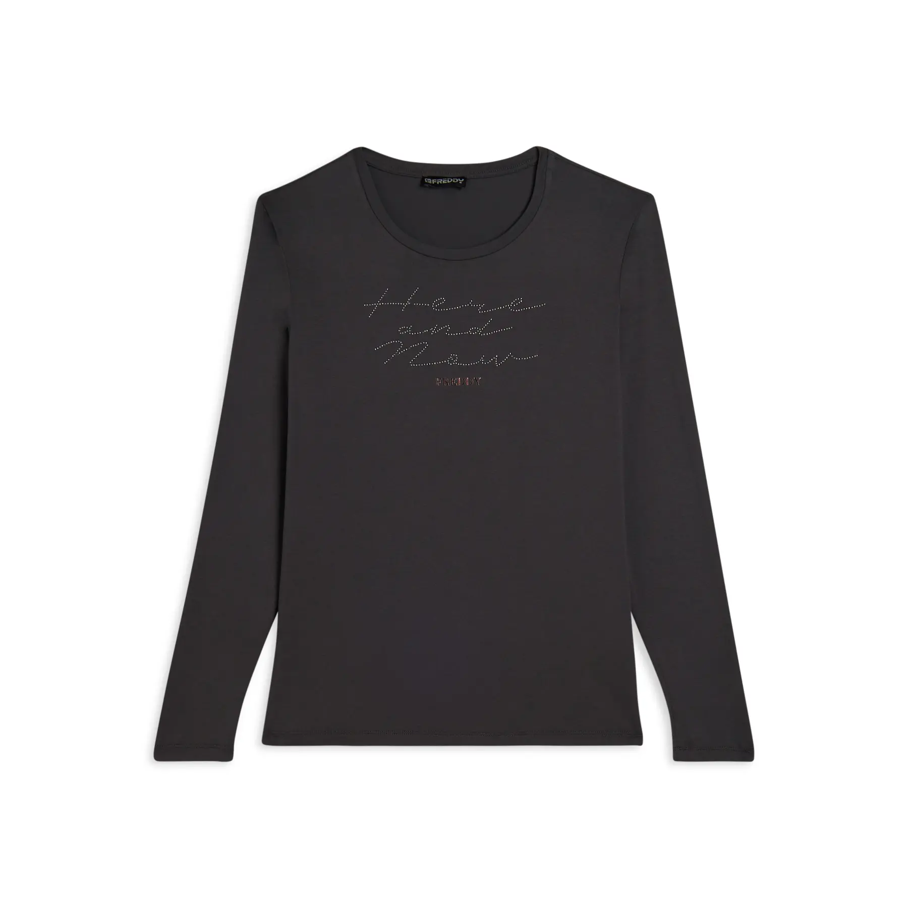 8034170204441 - Glitzer Langarm-T-Shirt für Damen Freddy