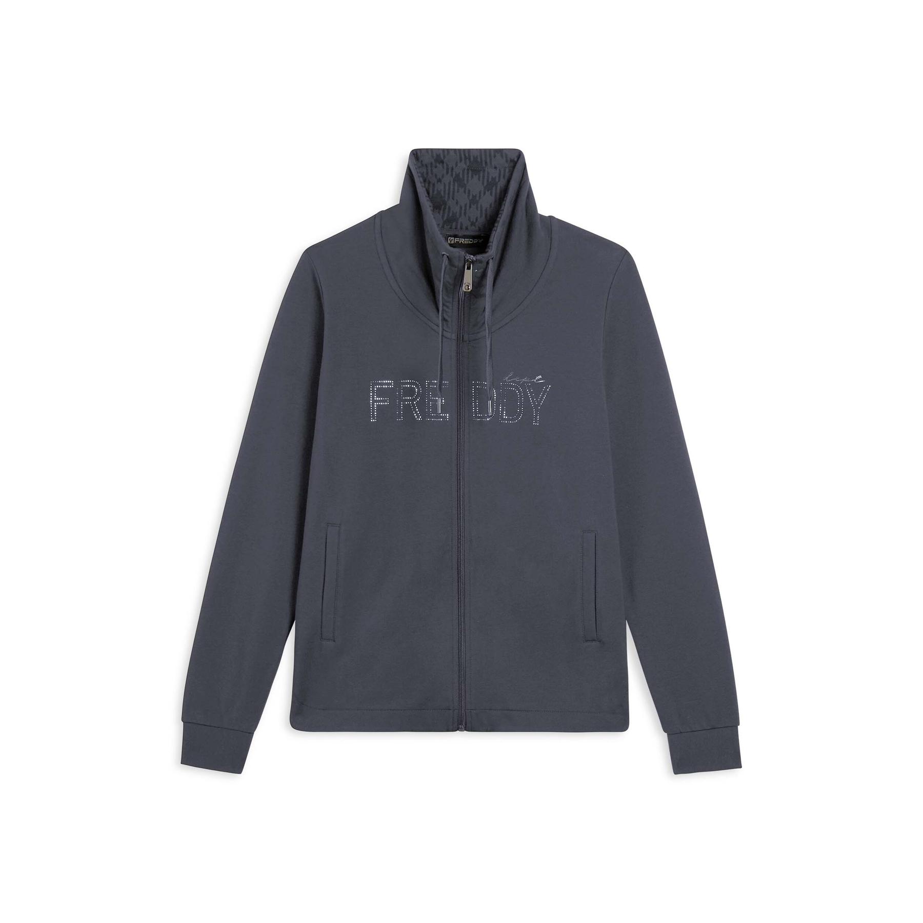 8034170712717 - Damen Hoodie mit Stehkragen Freddy