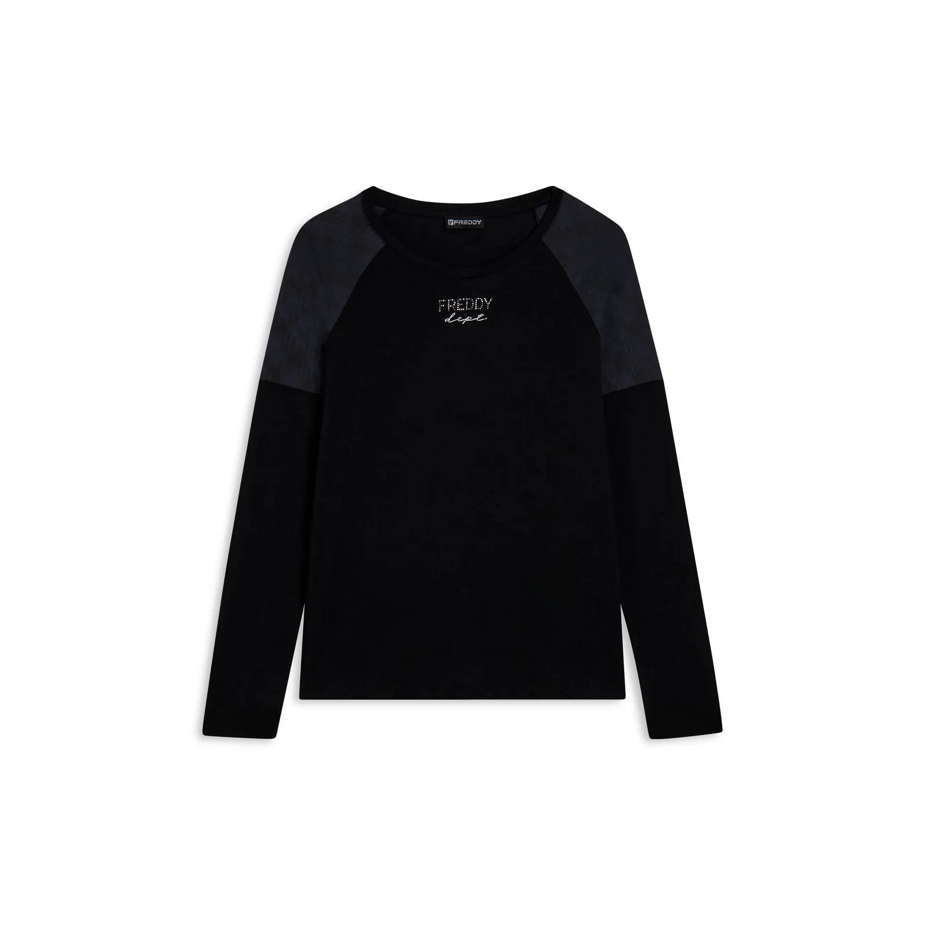 8034170715381 - T-Shirt mit asymmetrischem Saum und langen Ärmeln für Frauen Freddy