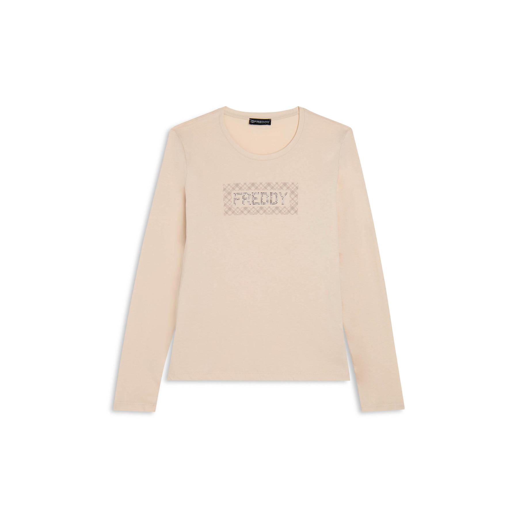 T-shirt comodo a maniche lunghe donna