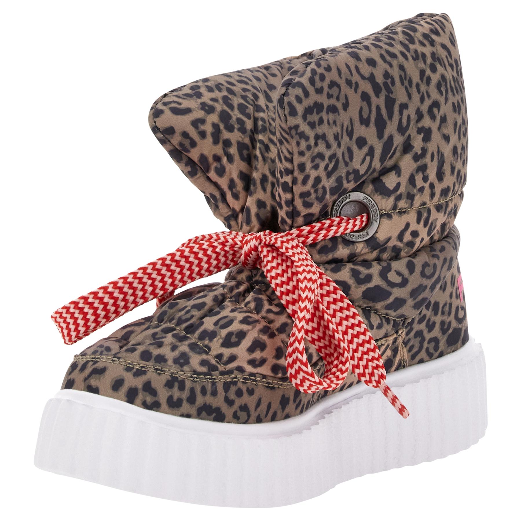 8058278584854 - Bunt gemusterte Stiefeletten mit Futter aus Fleece für Damen Freddy