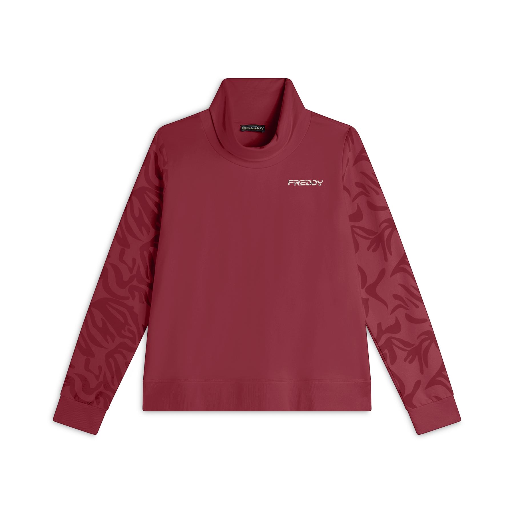 8058278783691 - Damen Sweatshirt mit Stehkragen und floralen Mustern Freddy