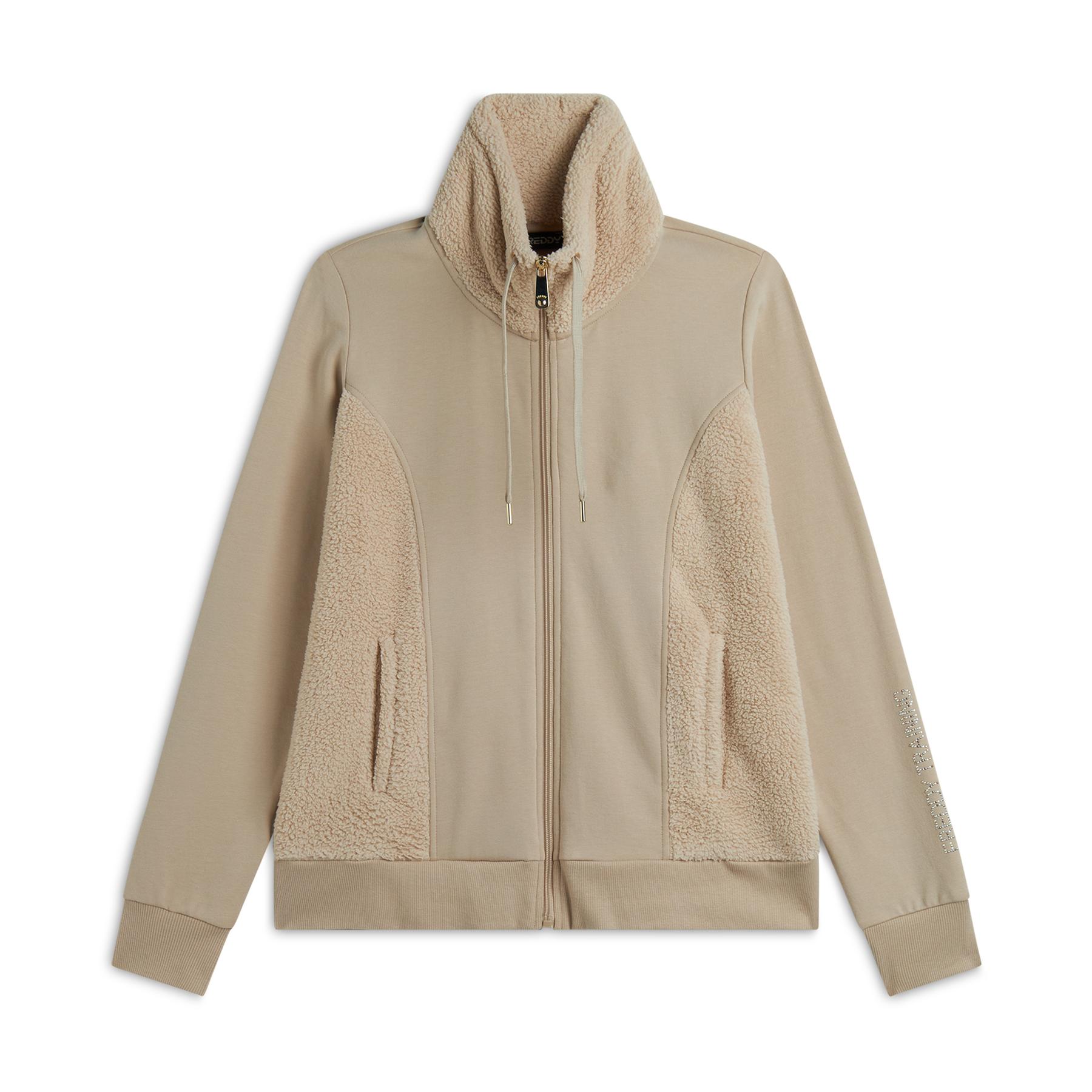 8058278844248 - Damen Stehkragen Sweatshirt mit Einsätzen Freddy