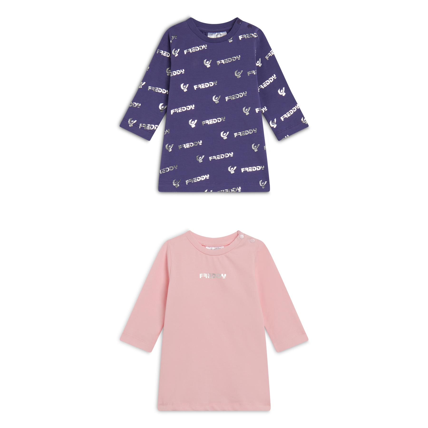 8052697010345 - Dehnbare Baumwollkleid für Mädchenbaby (x2)