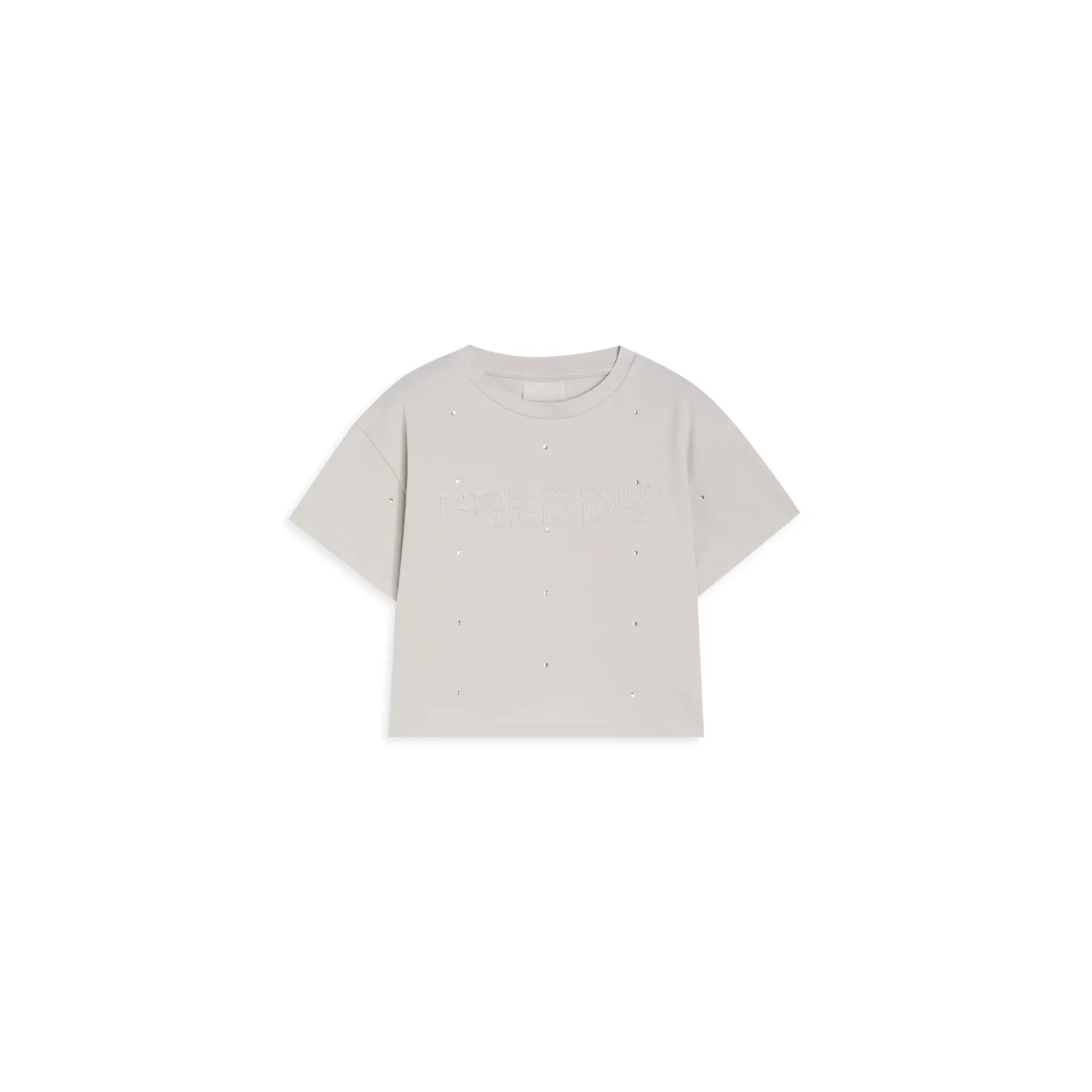 8052697900493 - Mädchen T-Shirt mit gepunktetem Paspel und bequemem Schnitt Freddy