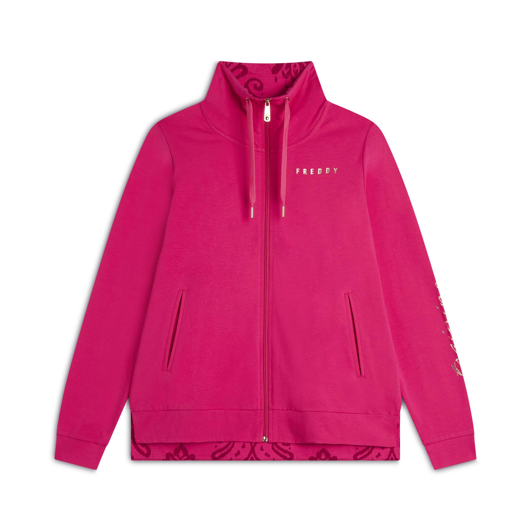 8034170078769 - Damen Sweatshirt mit hohem Kragen und Reißverschluss Freddy