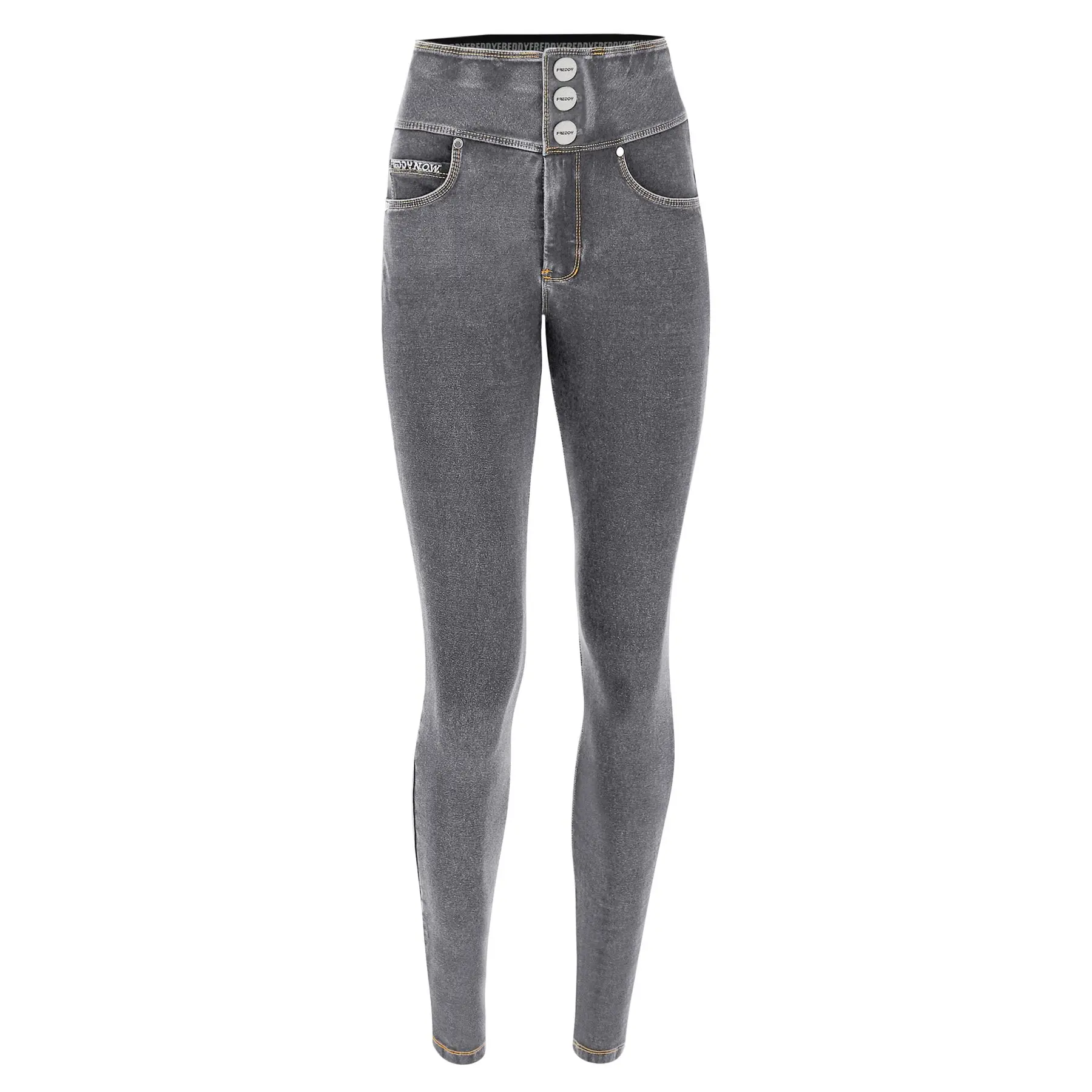 8058278240453 - Damen Skinny Jeans mit drei Knöpfen Freddy 8058278240453 - Damen Skinny Jeans mit drei Knöpfen Freddy