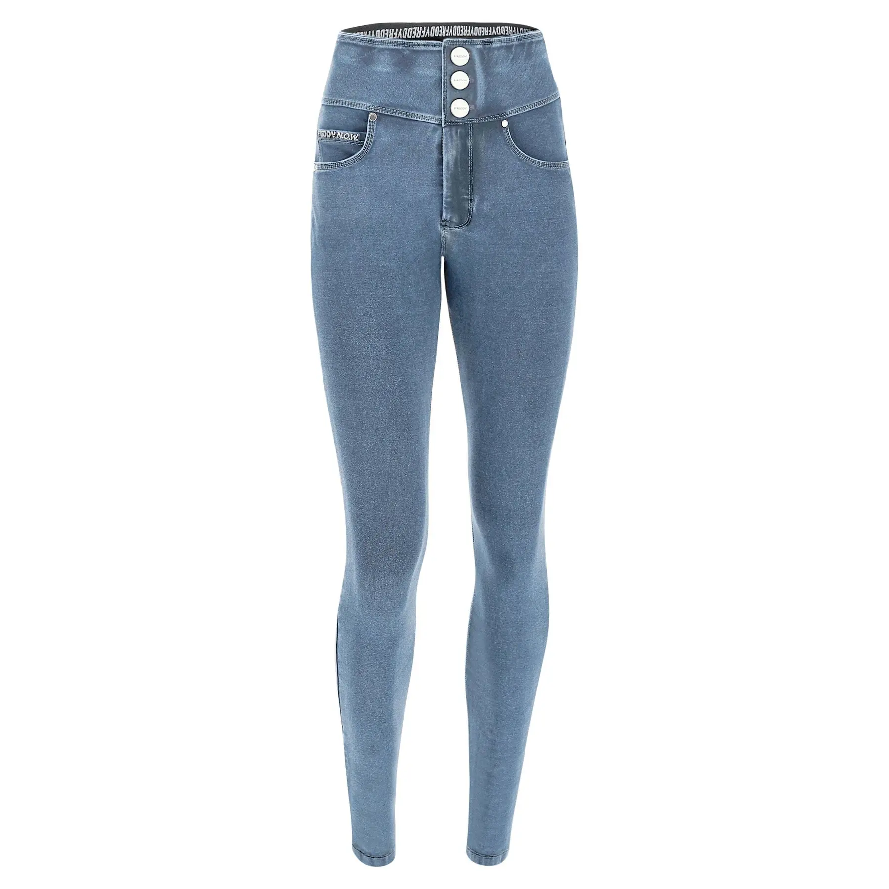 8058278683090 - Damen Skinny Jeans mit drei Knöpfen Freddy
