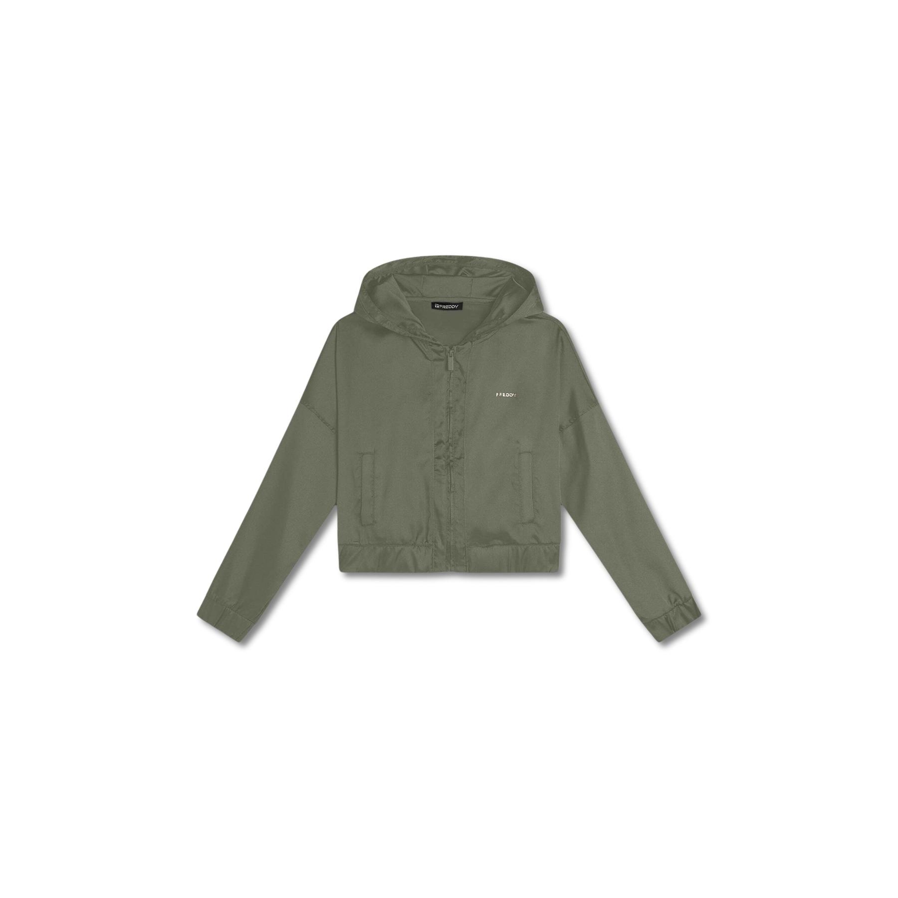 8034170224340 - Hoodie mit Reißverschluss seidiger Effekt für Damen Freddy 8034170224340 - Hoodie mit Reißverschluss seidiger Effekt für Damen Freddy