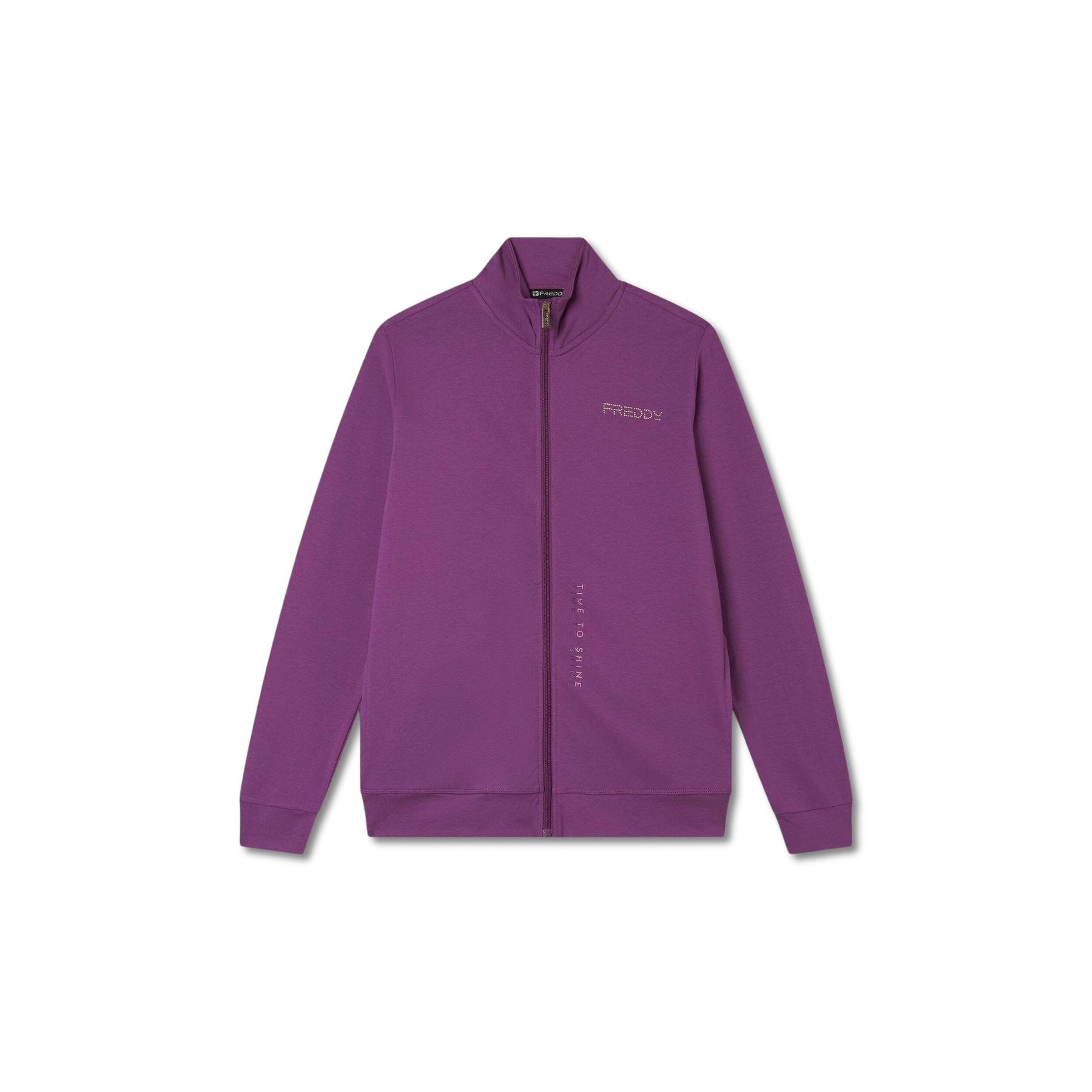 8034170016587 - Damen Sweatshirt mit Reißverschluss aus Jersey Freddy