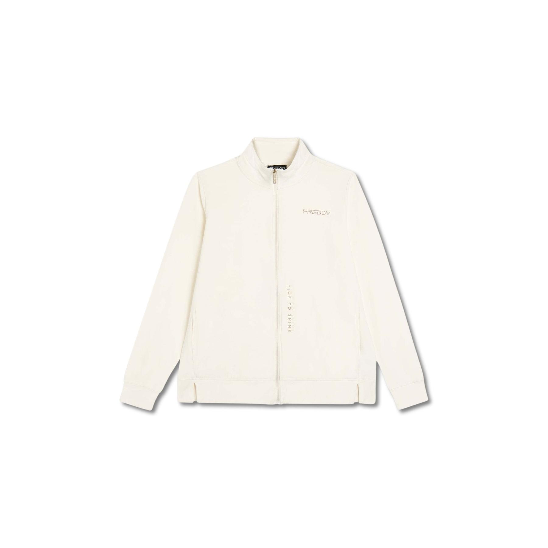 8034170192007 - Damen Sweatshirt mit Reißverschluss aus Jersey Freddy 8034170192007 - Damen Sweatshirt mit Reißverschluss aus Jersey Freddy