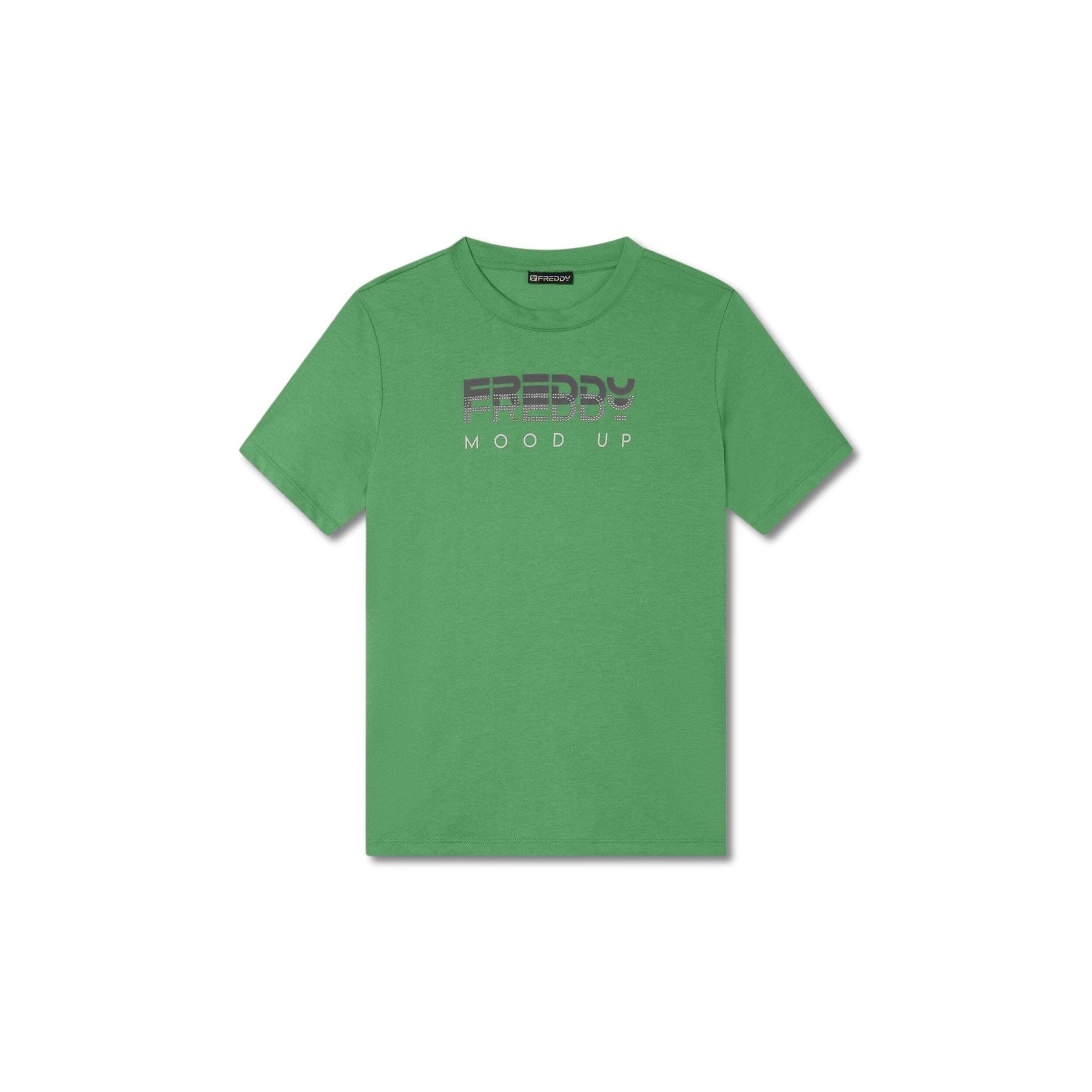 T-shirt donna con scollo rotondo