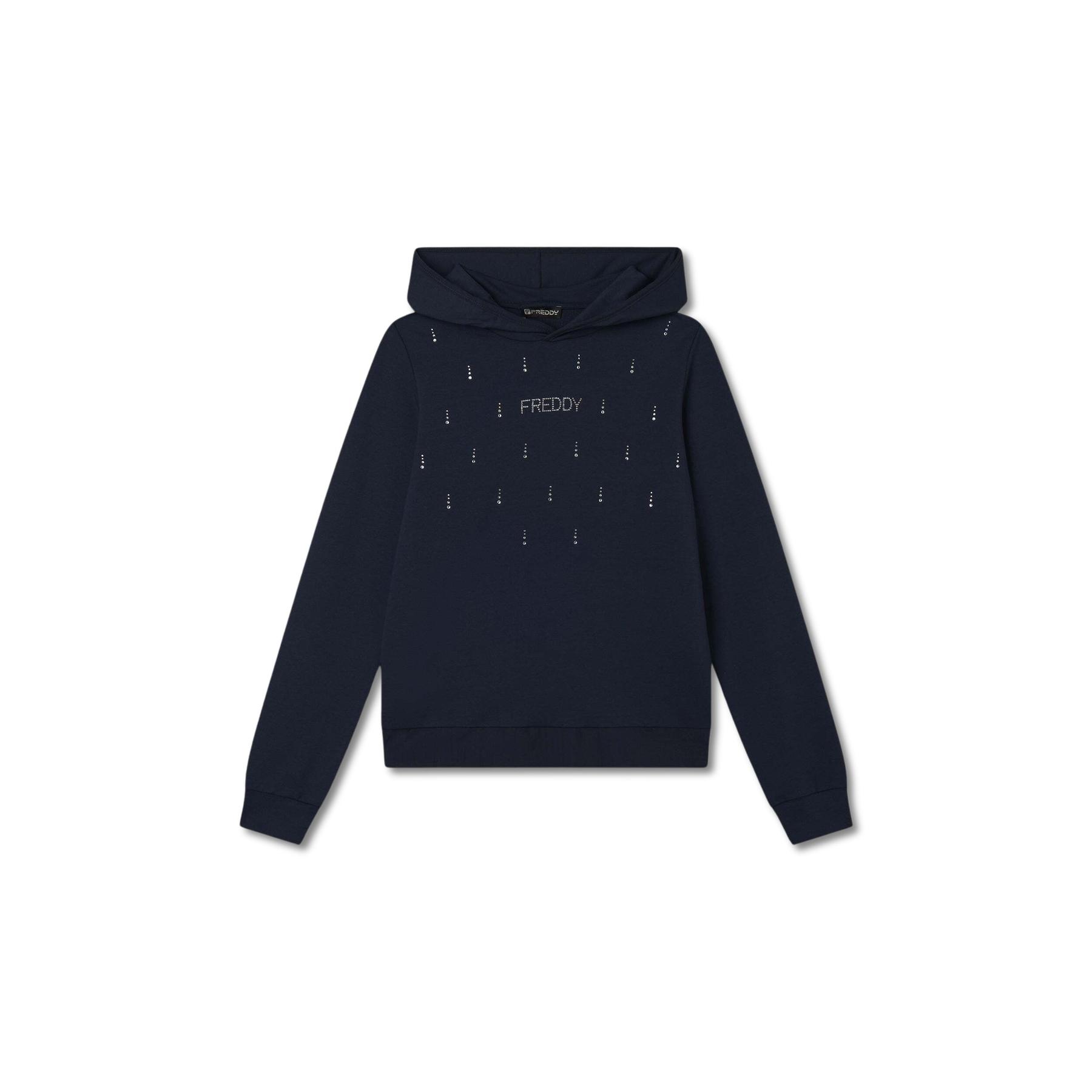 8034170070367 - Sweatshirt mit kleinem Logo aus French Terry für Frauen Freddy 8034170070367 - Sweatshirt mit kleinem Logo aus French Terry für Frauen Freddy